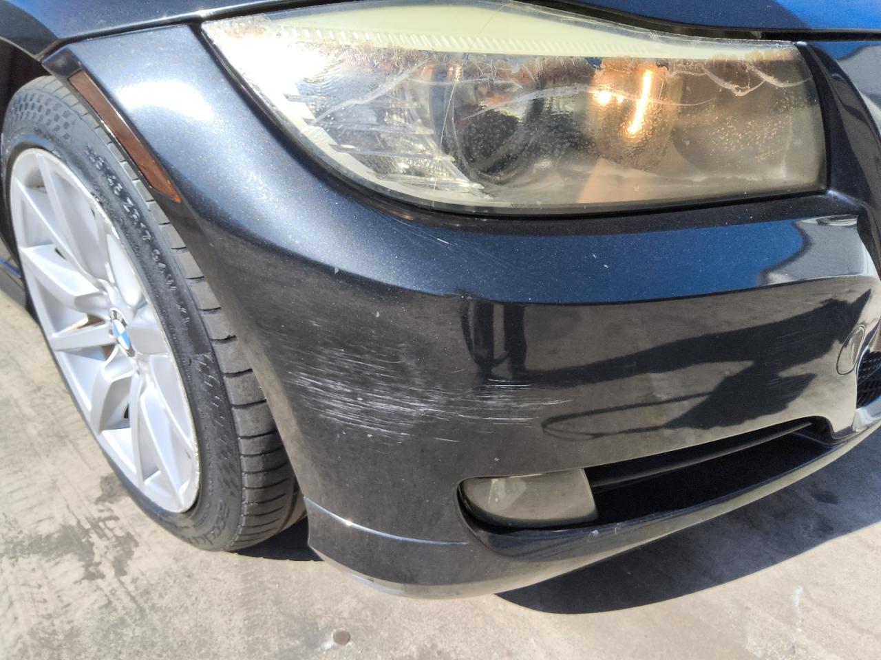 2011 Bmw 328 I Sulev Black vin: WBAPH5G59BNM72545 Damage: Front Bumper, Light Scratch, > 12 Inches