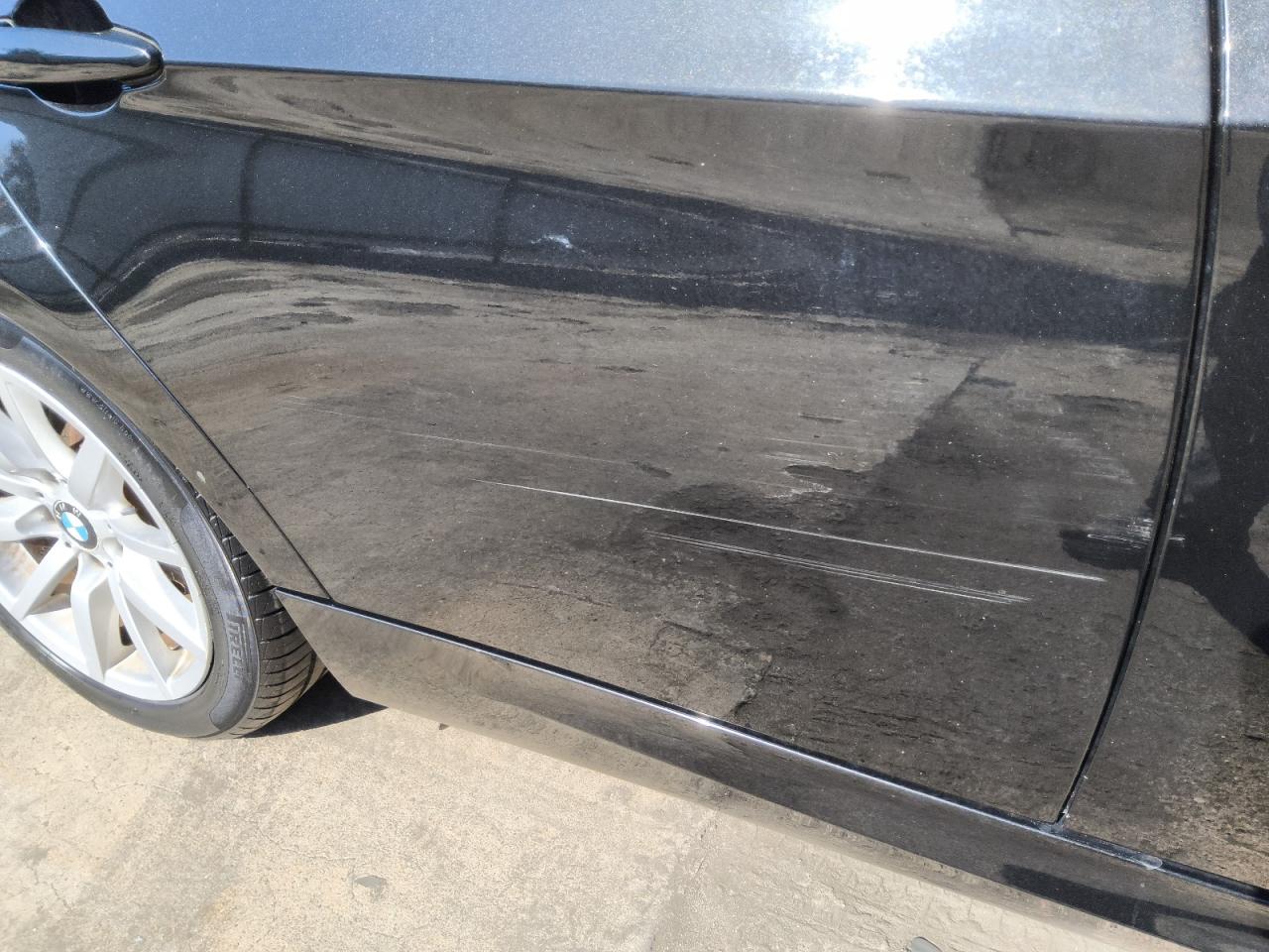 2011 Bmw 328 I Sulev Black vin: WBAPH5G59BNM72545 Damage: Right Rear Door, Light Scratch, > 12 Inches