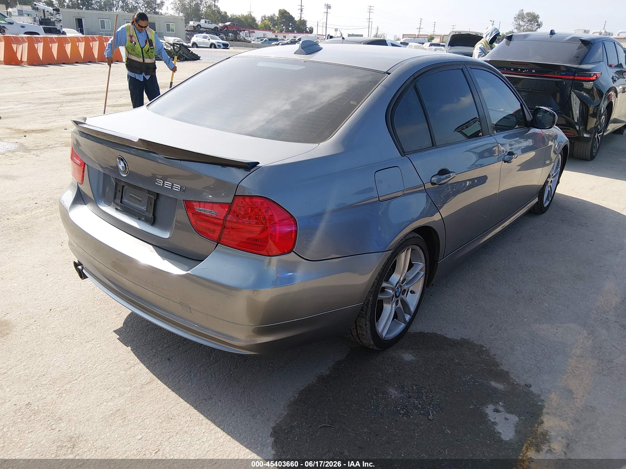 2009 Bmw 328i   Gray vin: WBAPH73529A173286