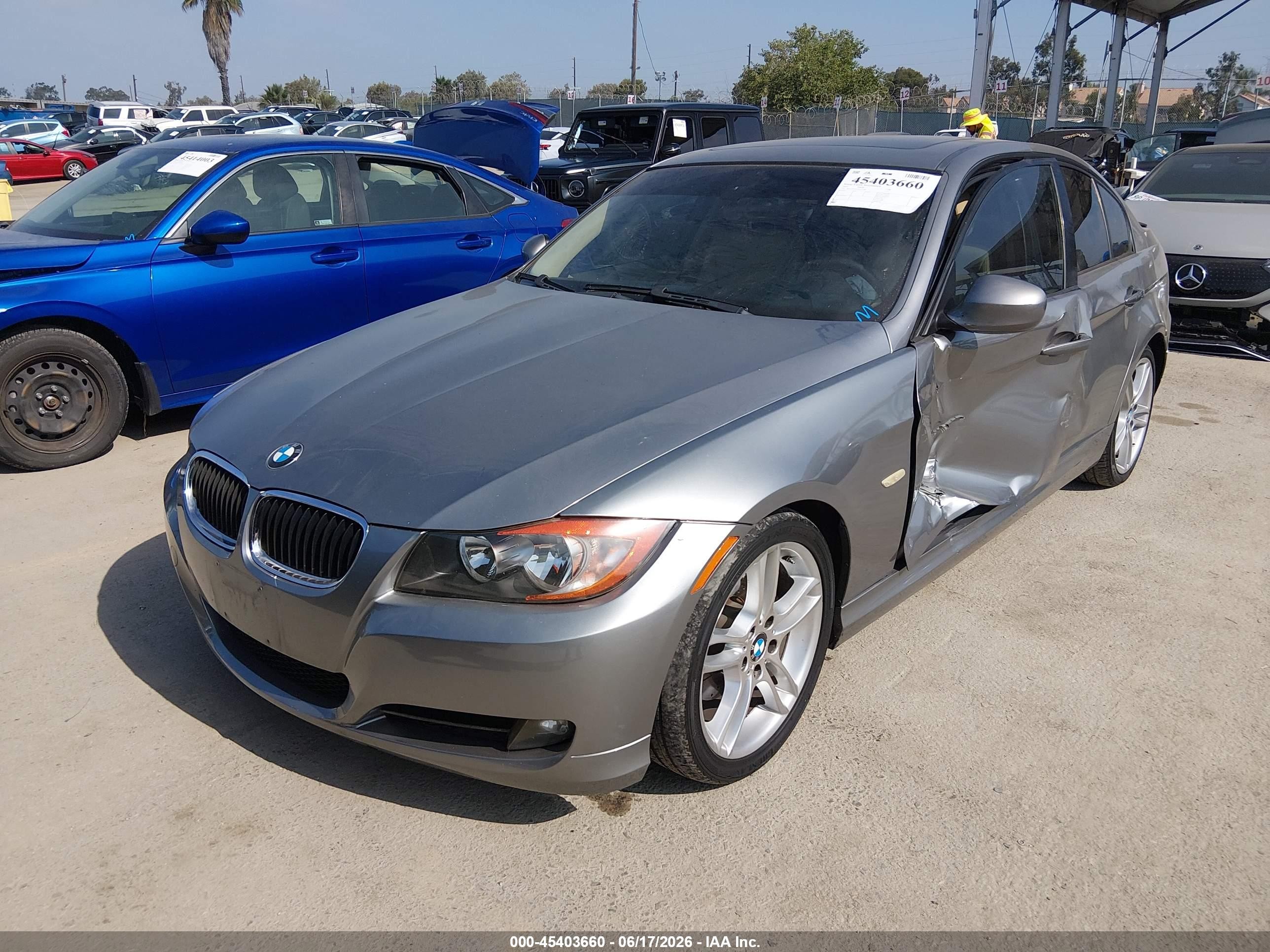 2009 Bmw 328i   Gray vin: WBAPH73529A173286