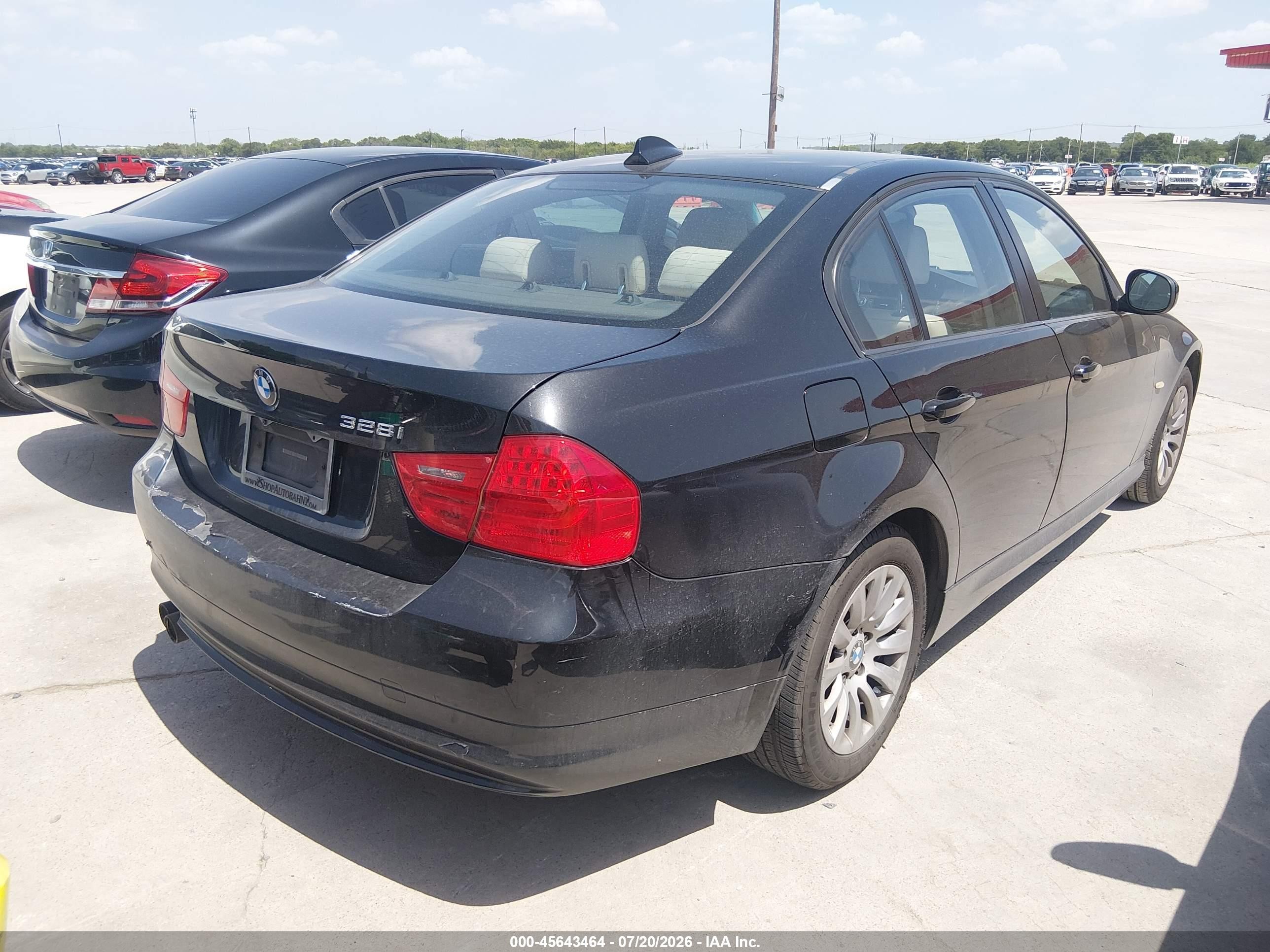 2009 Bmw 328i   Black vin: WBAPH73569E128165