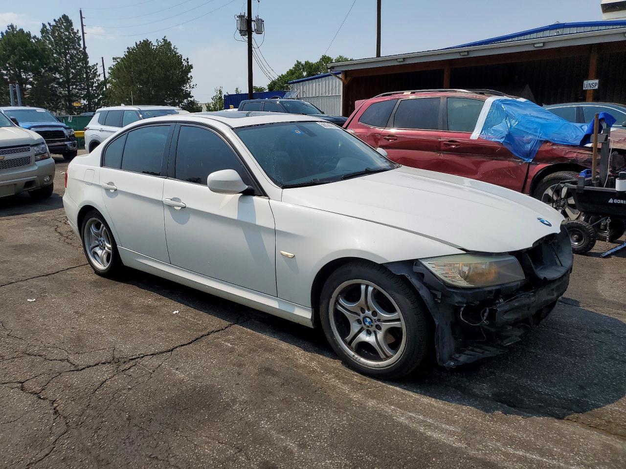 2009 Bmw 328 I White vin: WBAPH735X9A173598