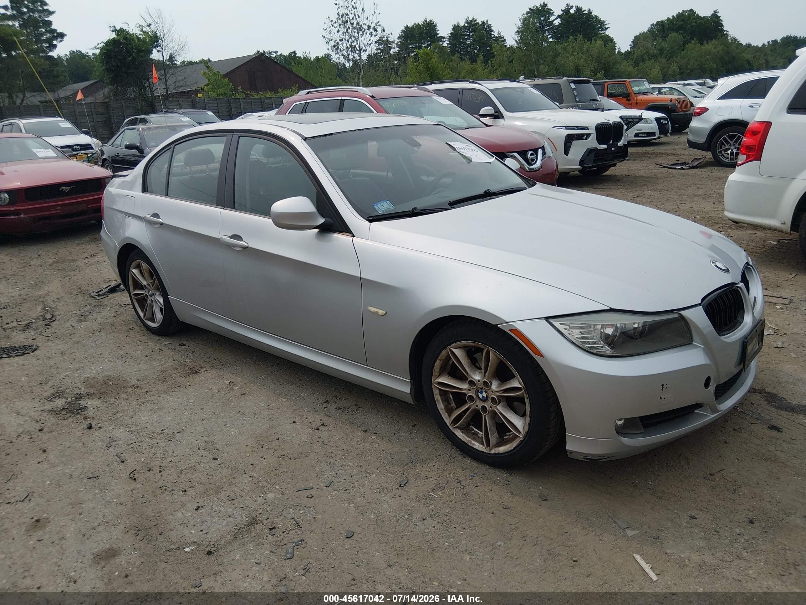 2009 Bmw 328i Silver vin: WBAPH77509NL82660