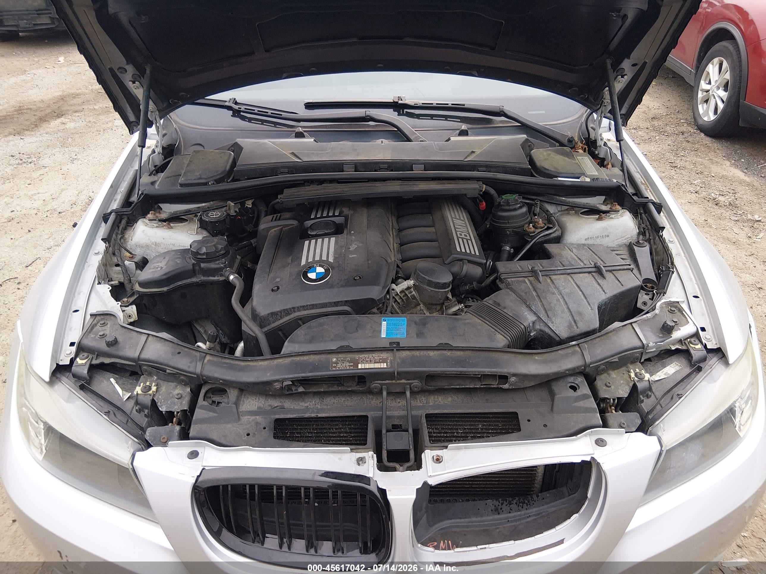 2009 Bmw 328i Silver vin: WBAPH77509NL82660