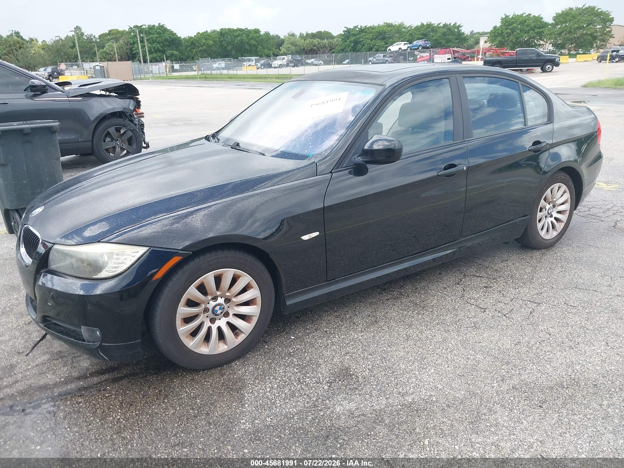 2009 Bmw 328i   Black vin: WBAPH77509NM30741