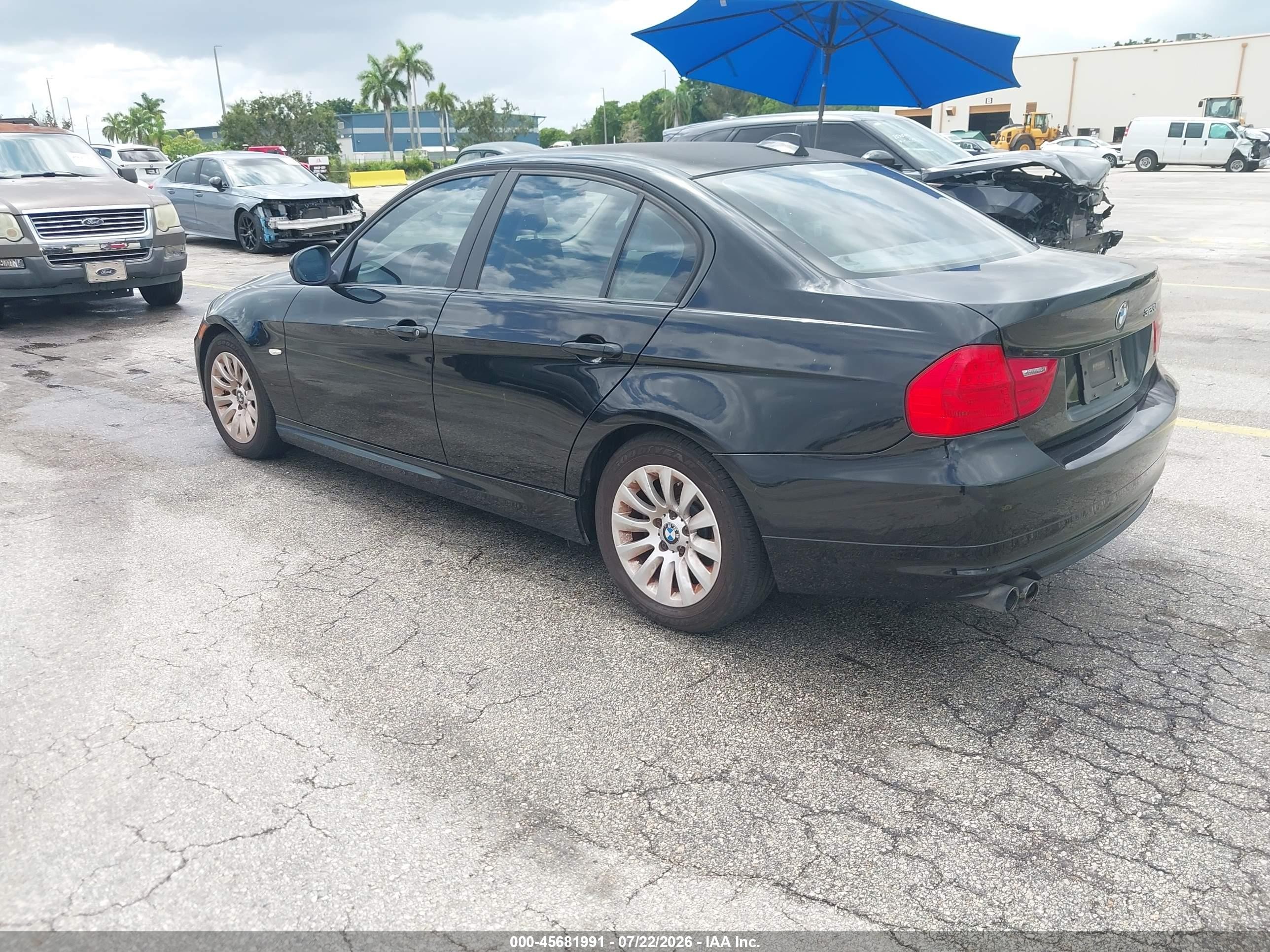 2009 Bmw 328i   Black vin: WBAPH77509NM30741
