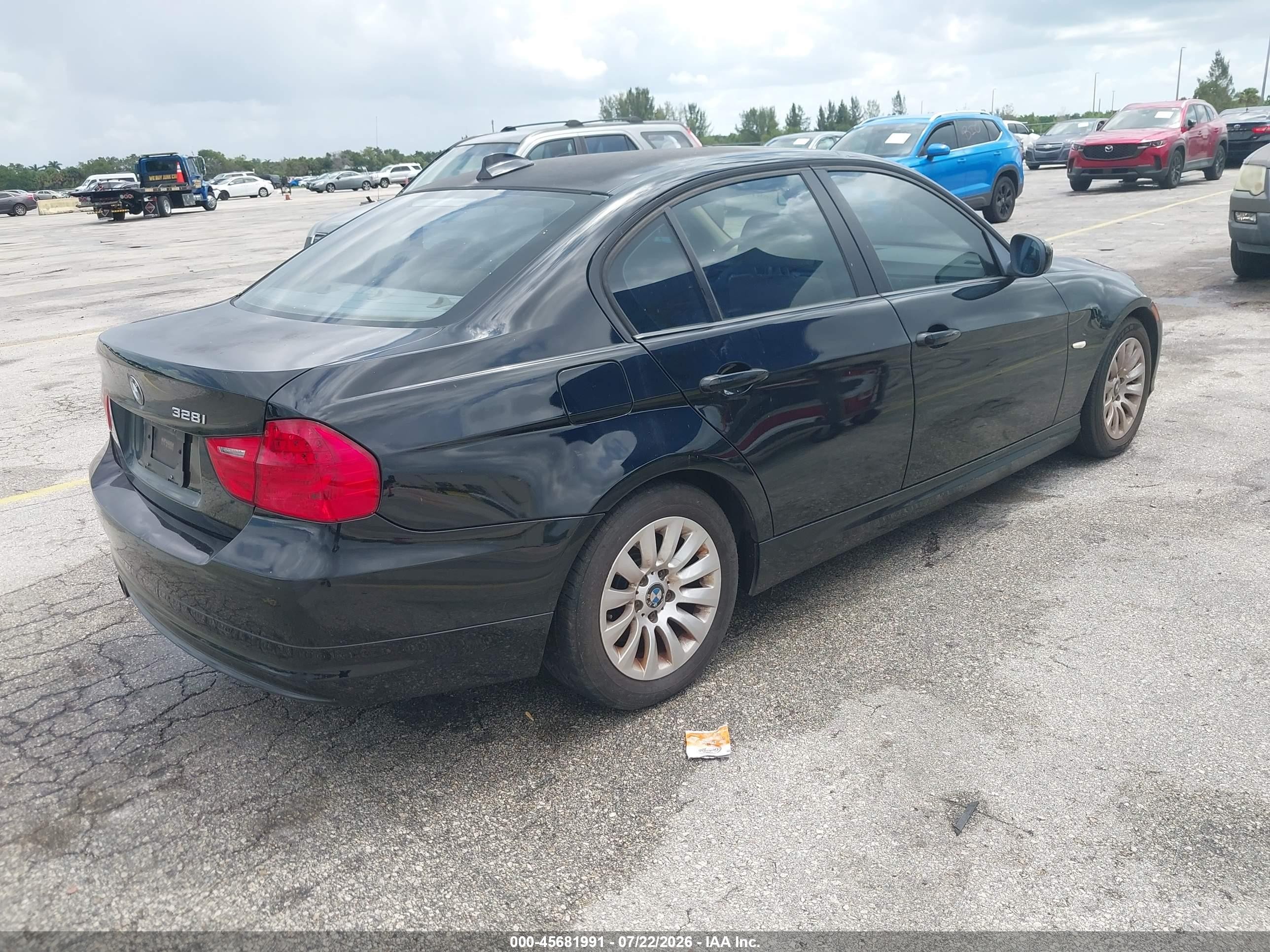 2009 Bmw 328i   Black vin: WBAPH77509NM30741