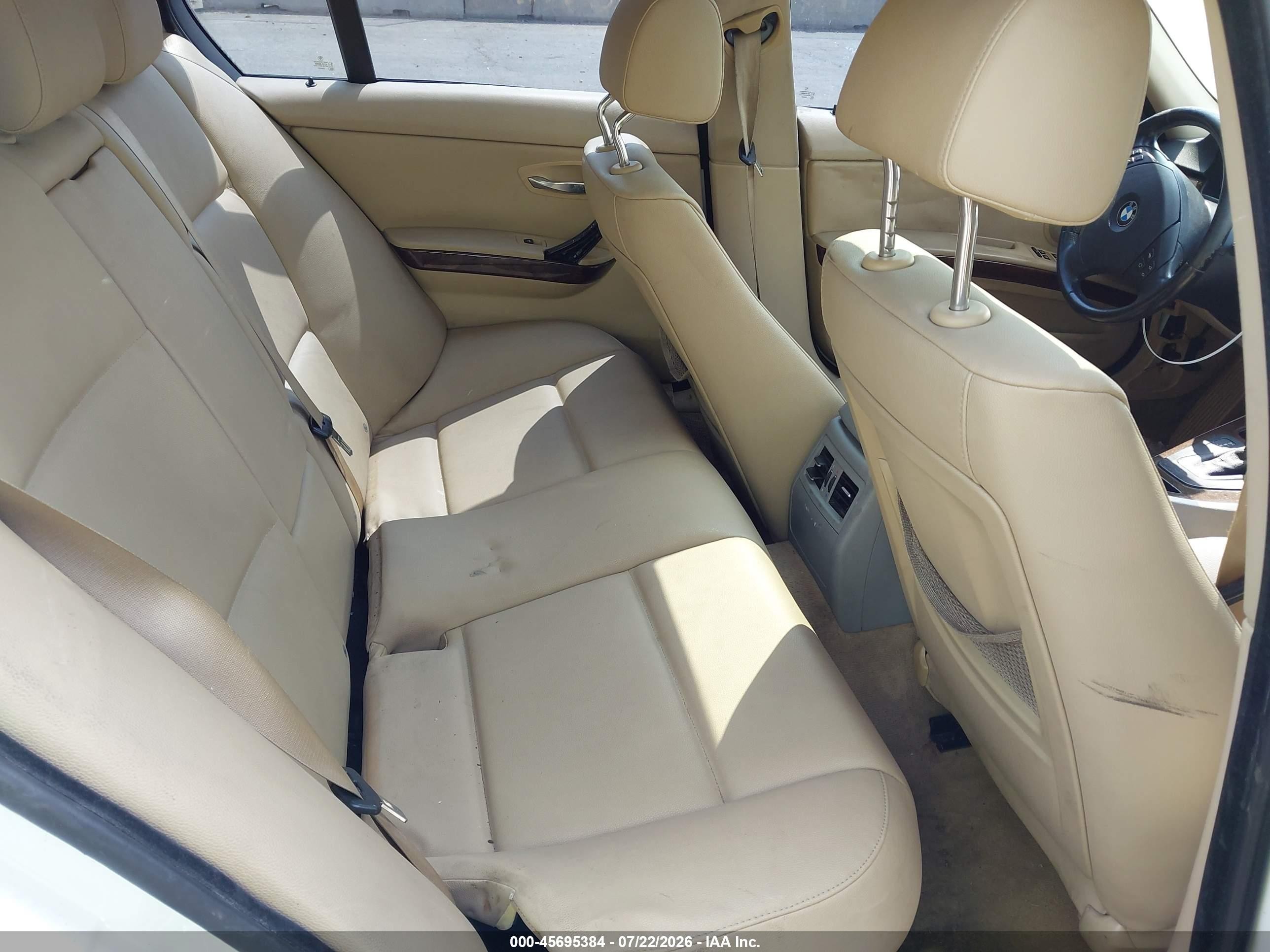 2009 Bmw 328i White vin: WBAPH77519NM31252