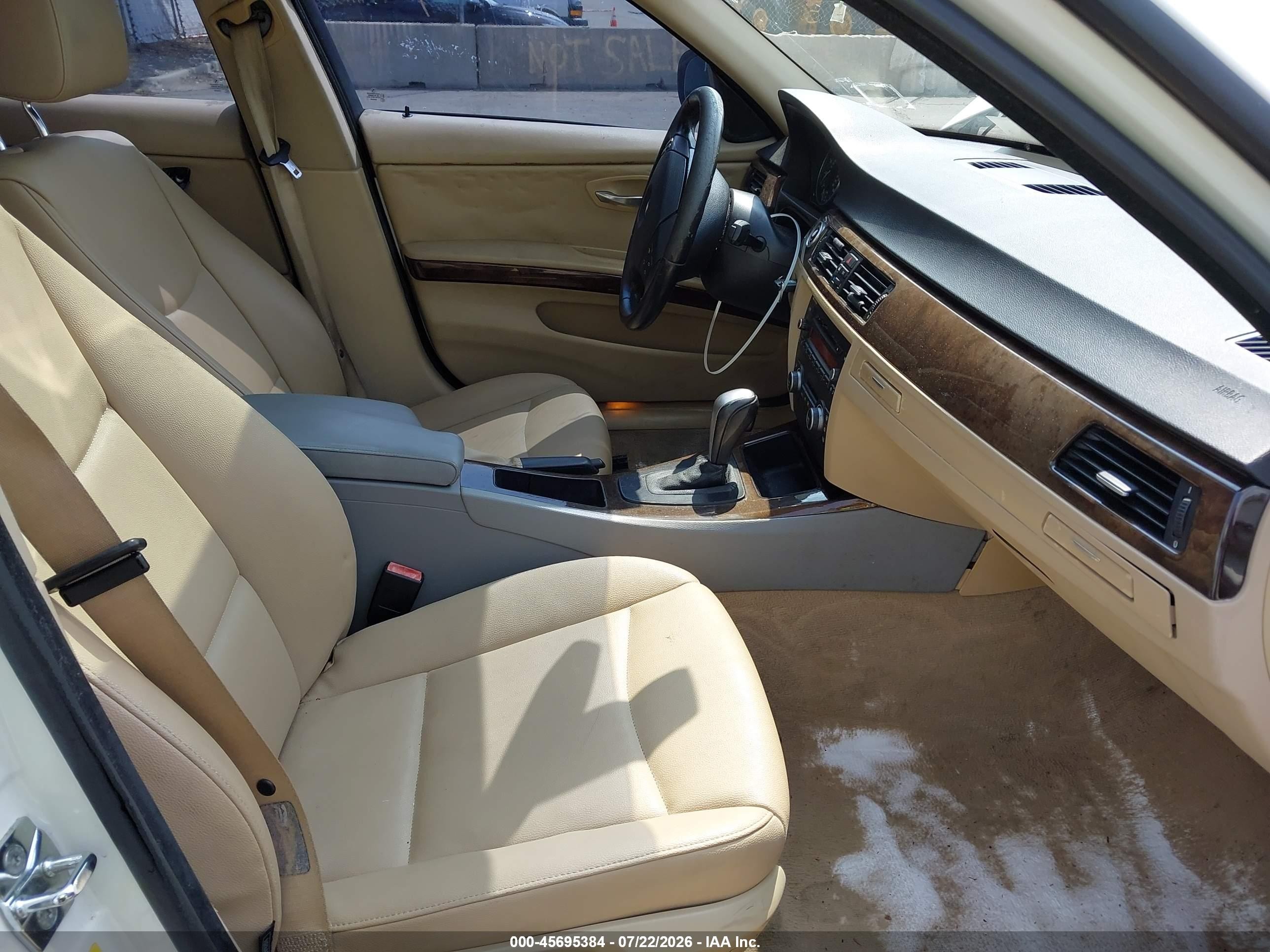 2009 Bmw 328i White vin: WBAPH77519NM31252