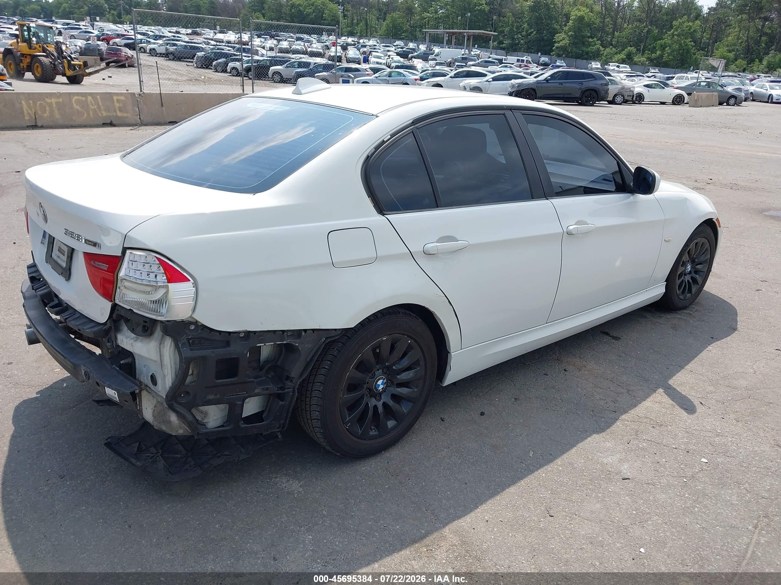 2009 Bmw 328i White vin: WBAPH77519NM31252