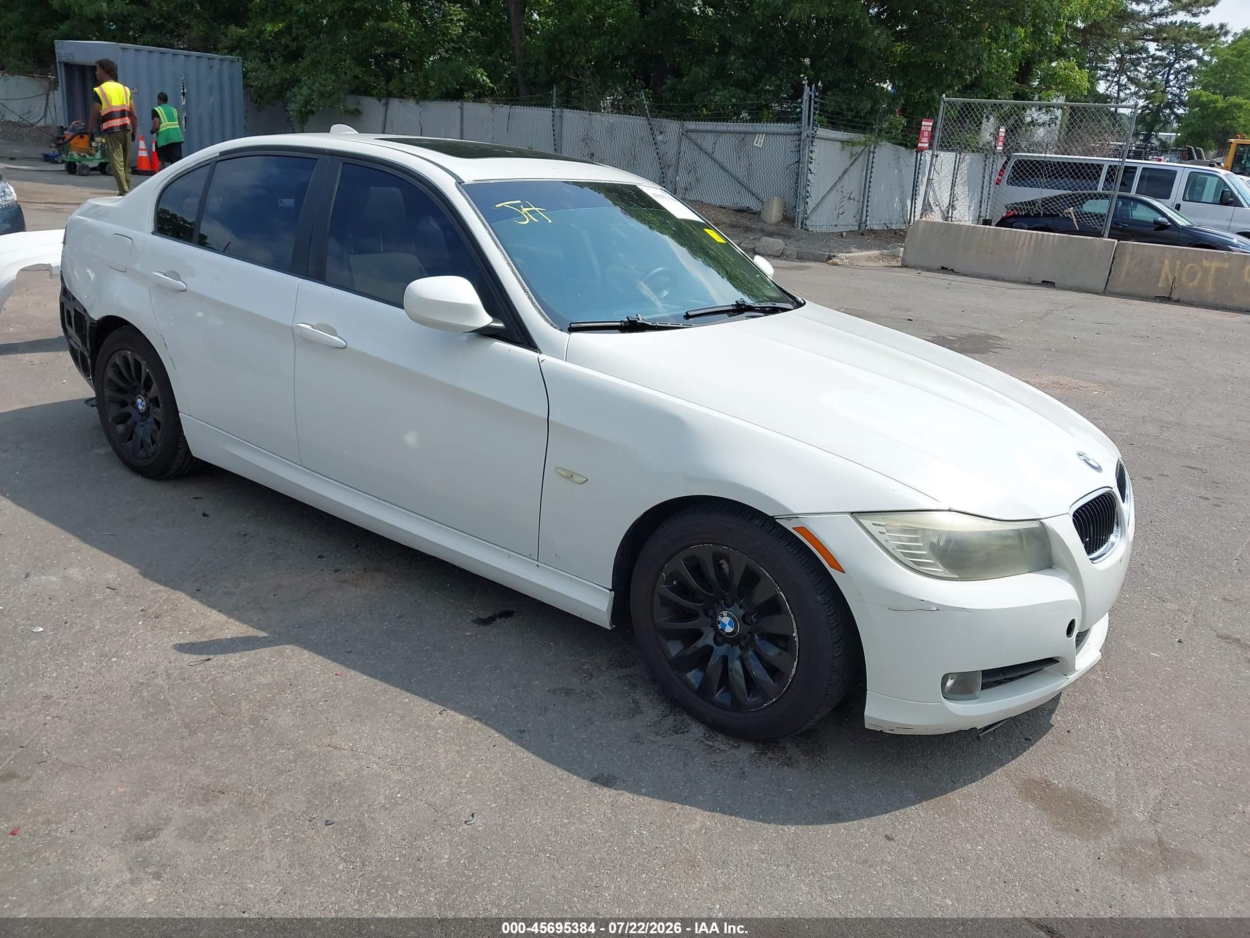2009 Bmw 328i White vin: WBAPH77519NM31252