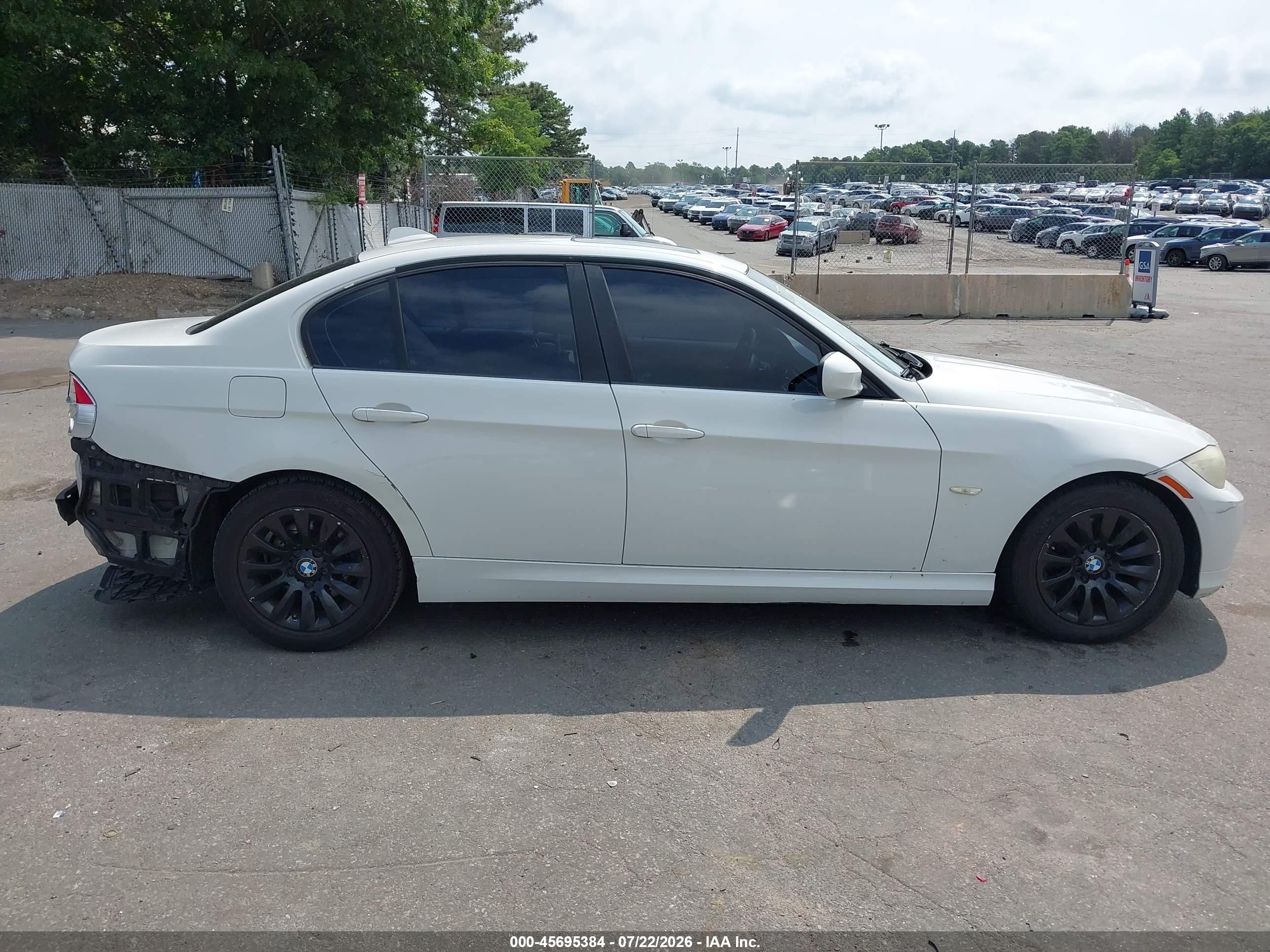 2009 Bmw 328i White vin: WBAPH77519NM31252