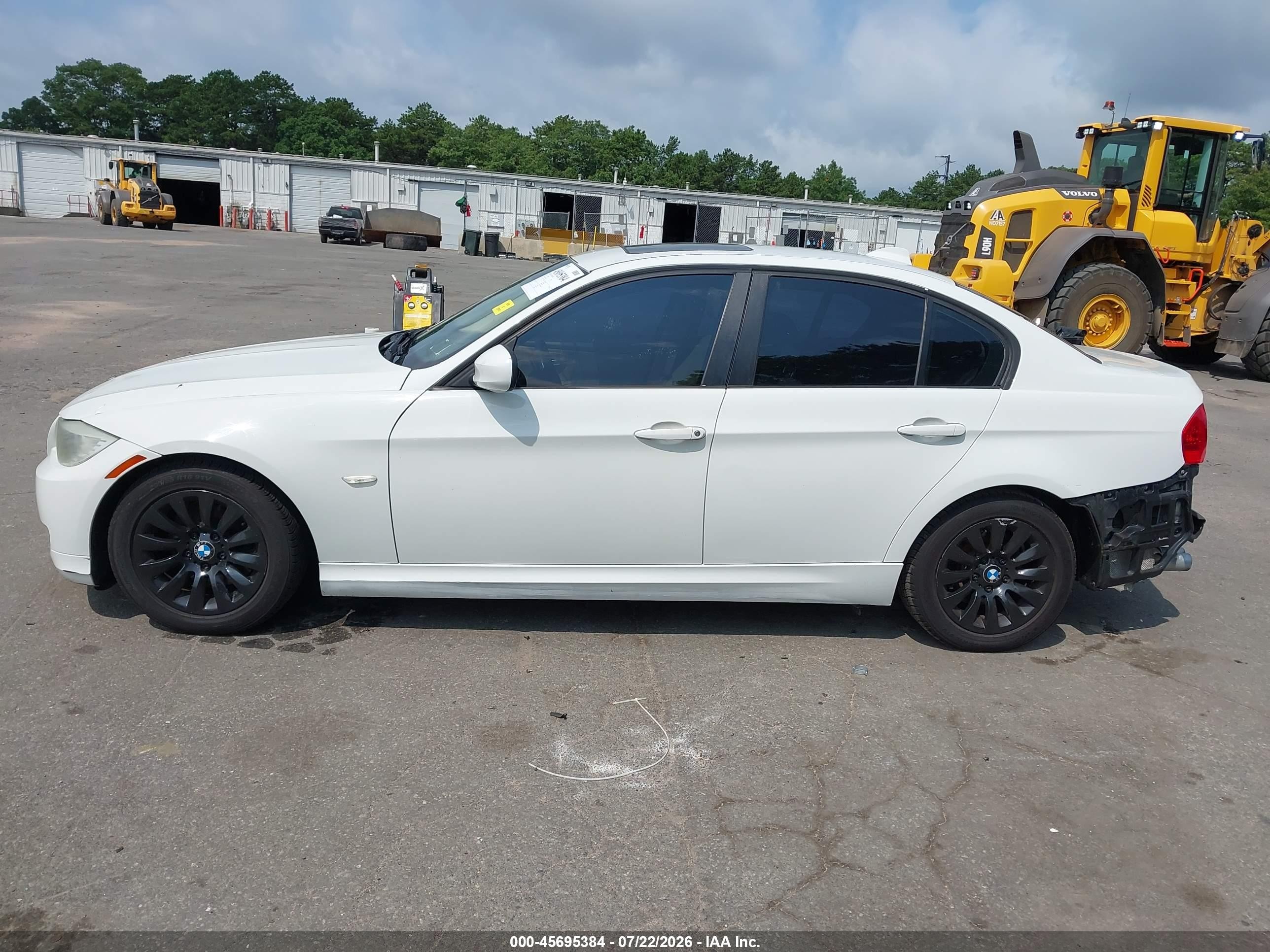 2009 Bmw 328i White vin: WBAPH77519NM31252