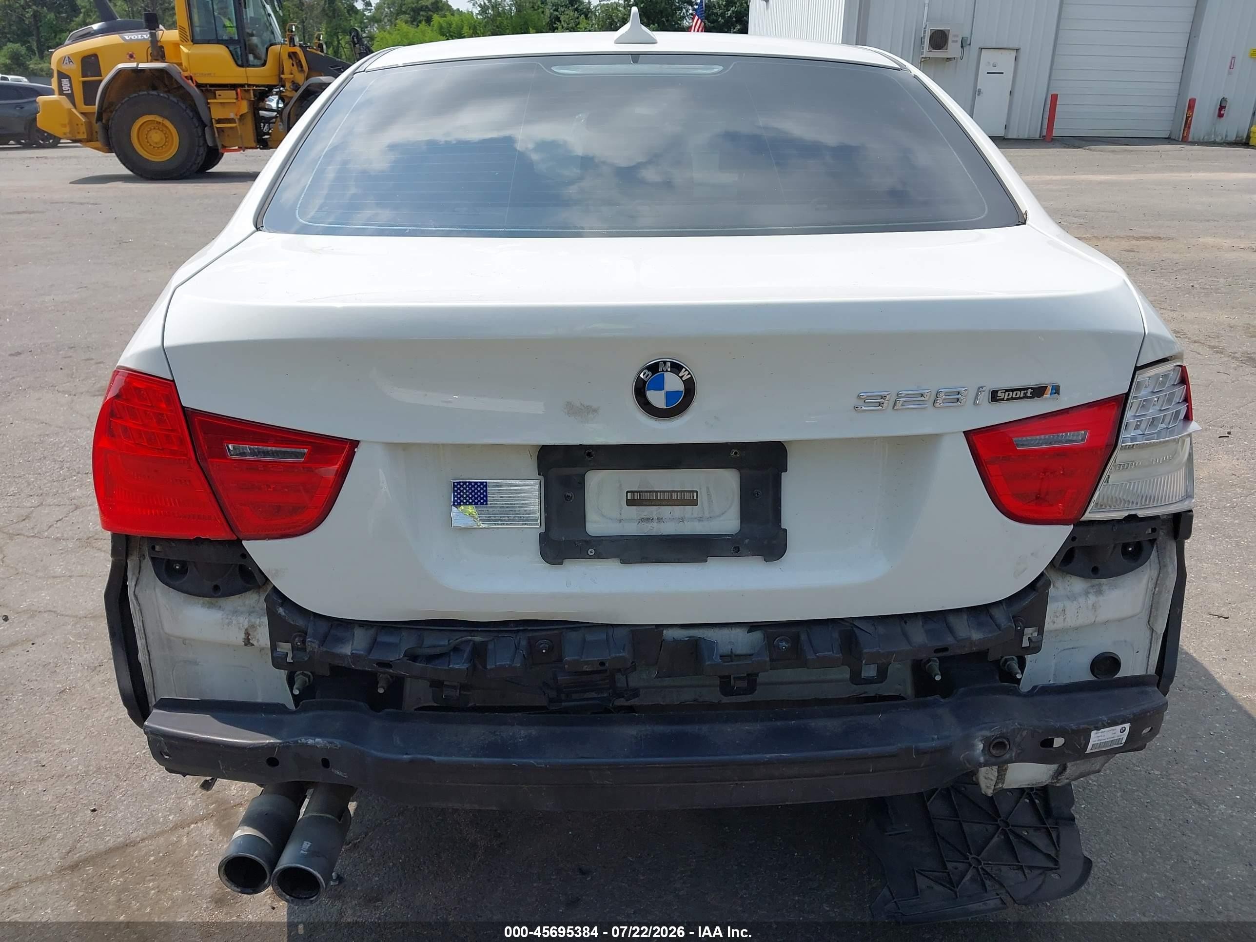 2009 Bmw 328i White vin: WBAPH77519NM31252
