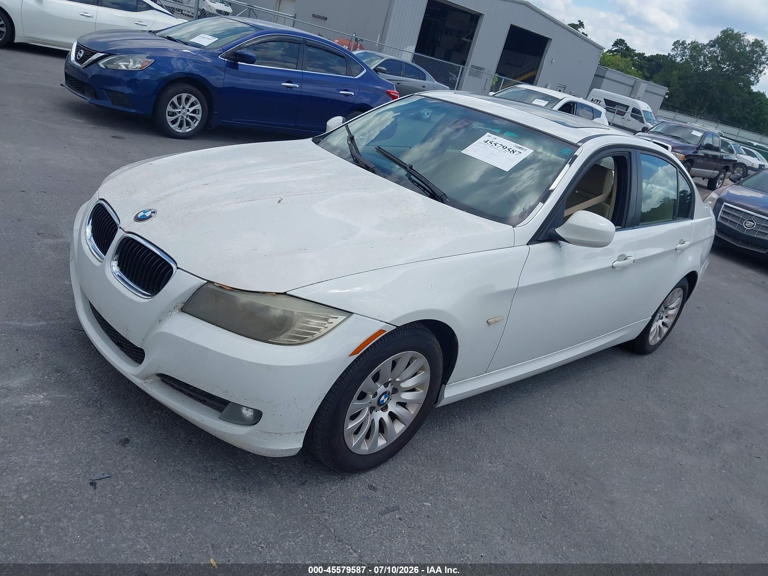 2009 Bmw 328i   White vin: WBAPH77529NM45208
