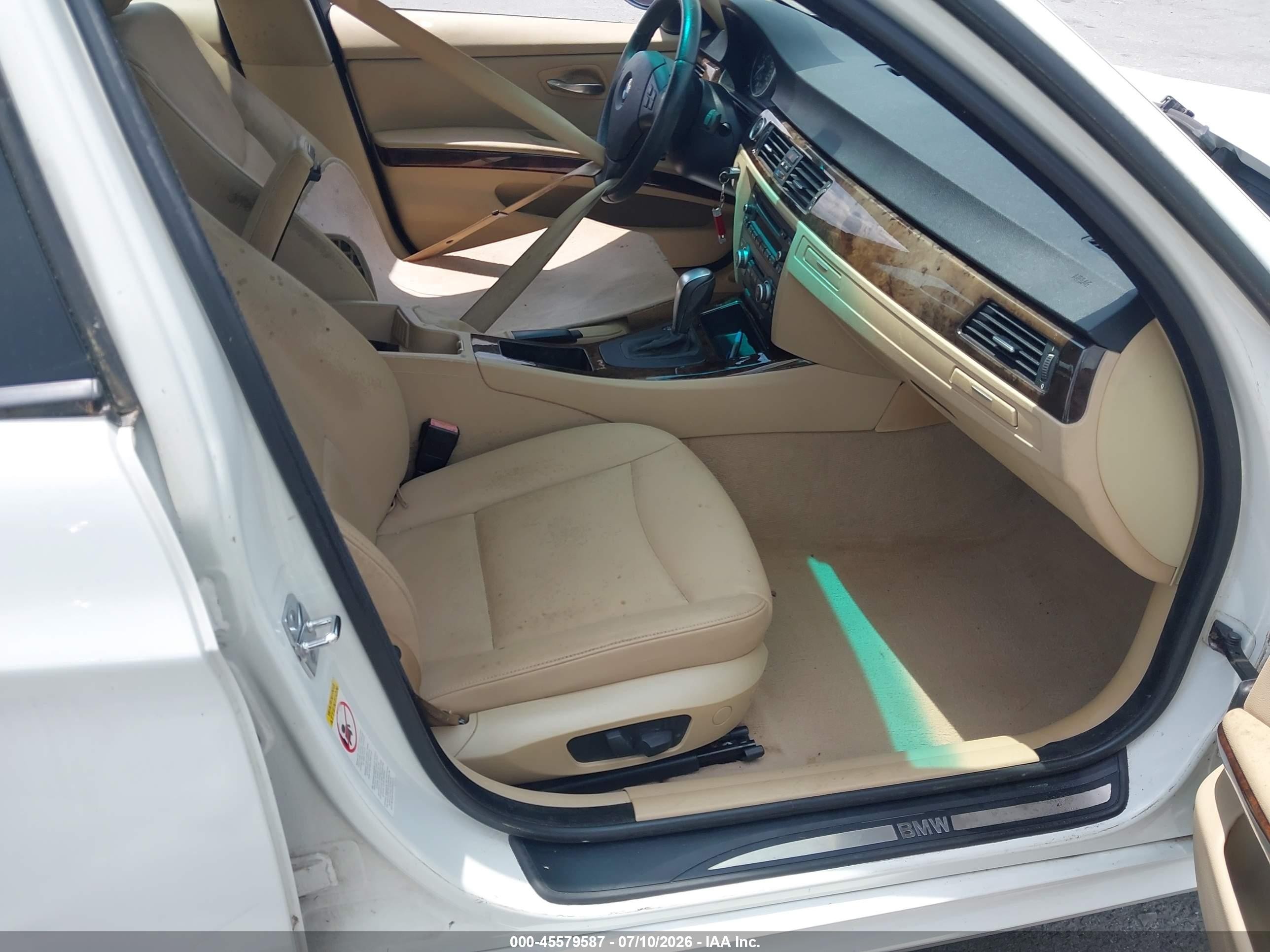 2009 Bmw 328i   White vin: WBAPH77529NM45208