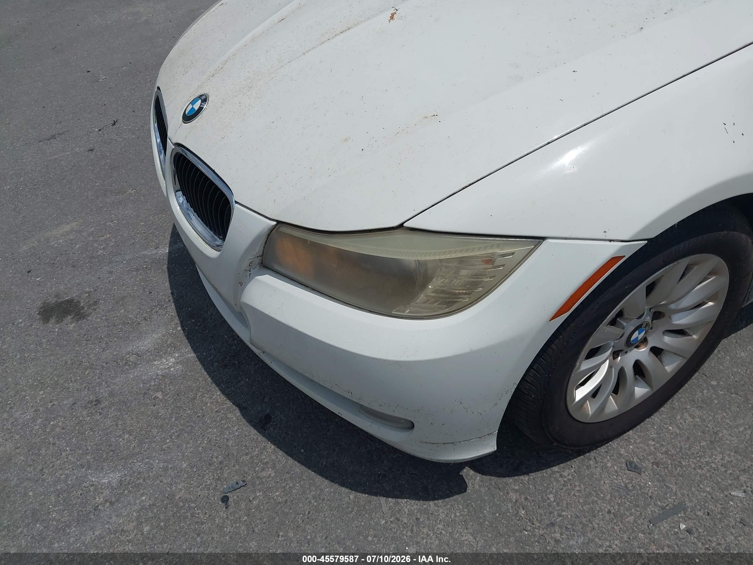 2009 Bmw 328i   White vin: WBAPH77529NM45208