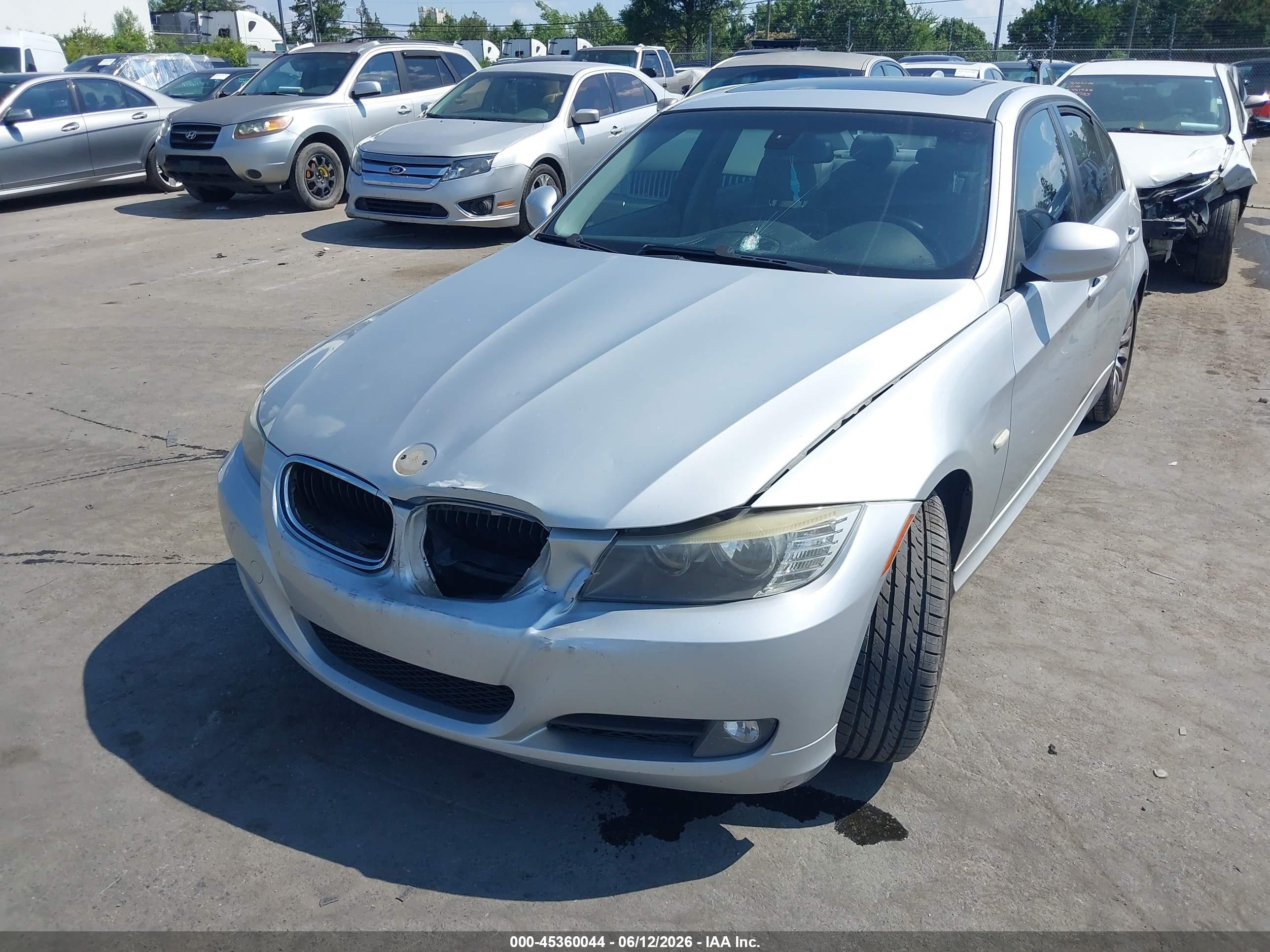 2009 Bmw 328i   Silver vin: WBAPH77539NM28840
