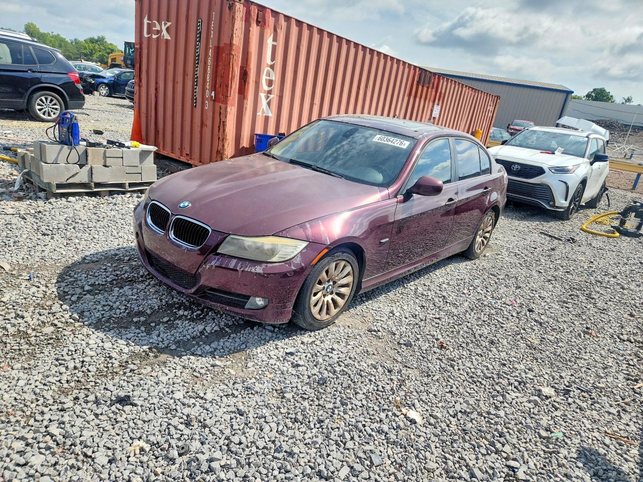 2009 Bmw 328 I Burgundy vin: WBAPH77539NM28921