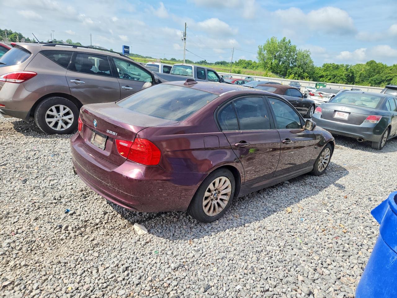 2009 Bmw 328 I Burgundy vin: WBAPH77539NM28921