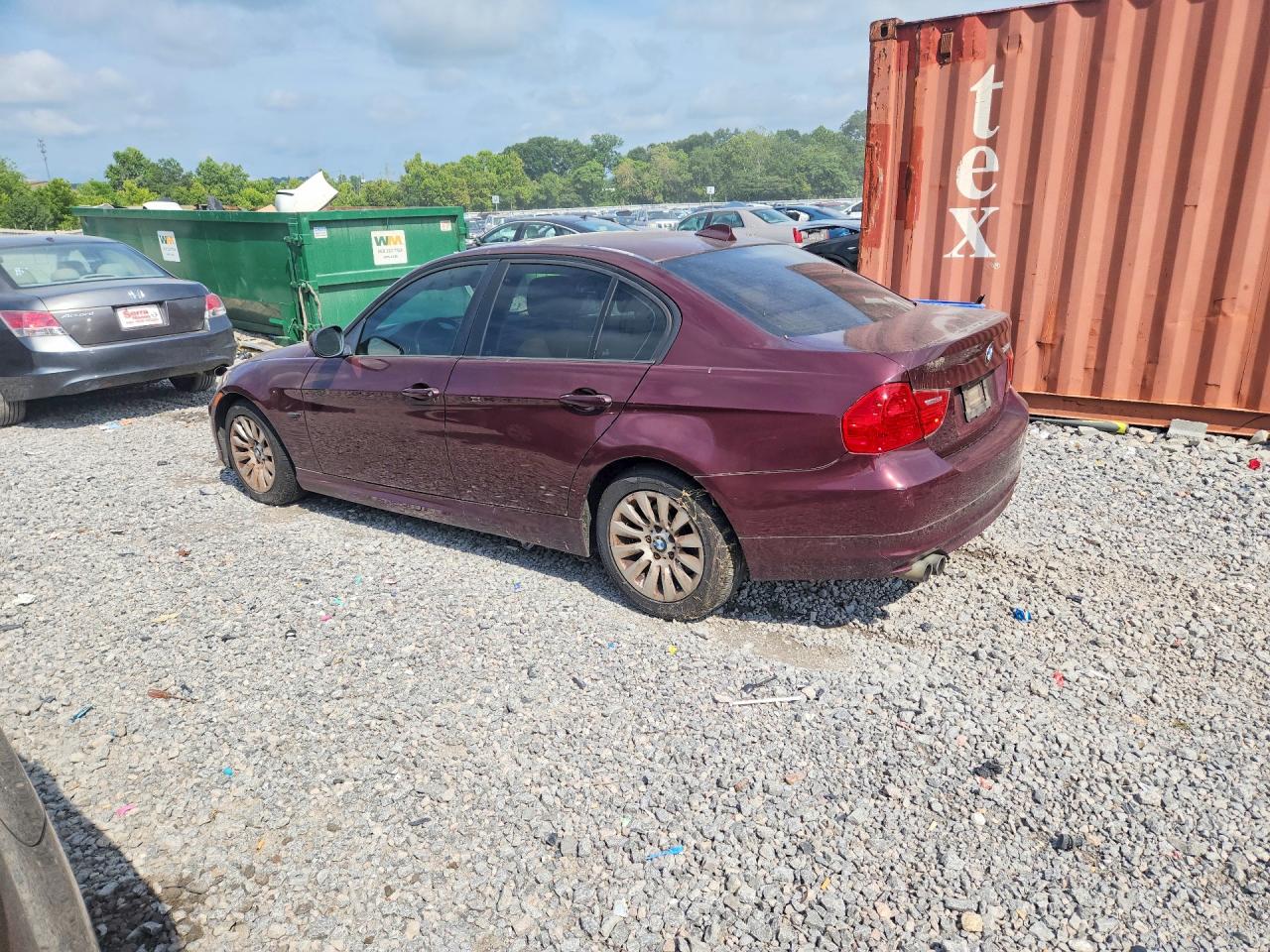 2009 Bmw 328 I Burgundy vin: WBAPH77539NM28921