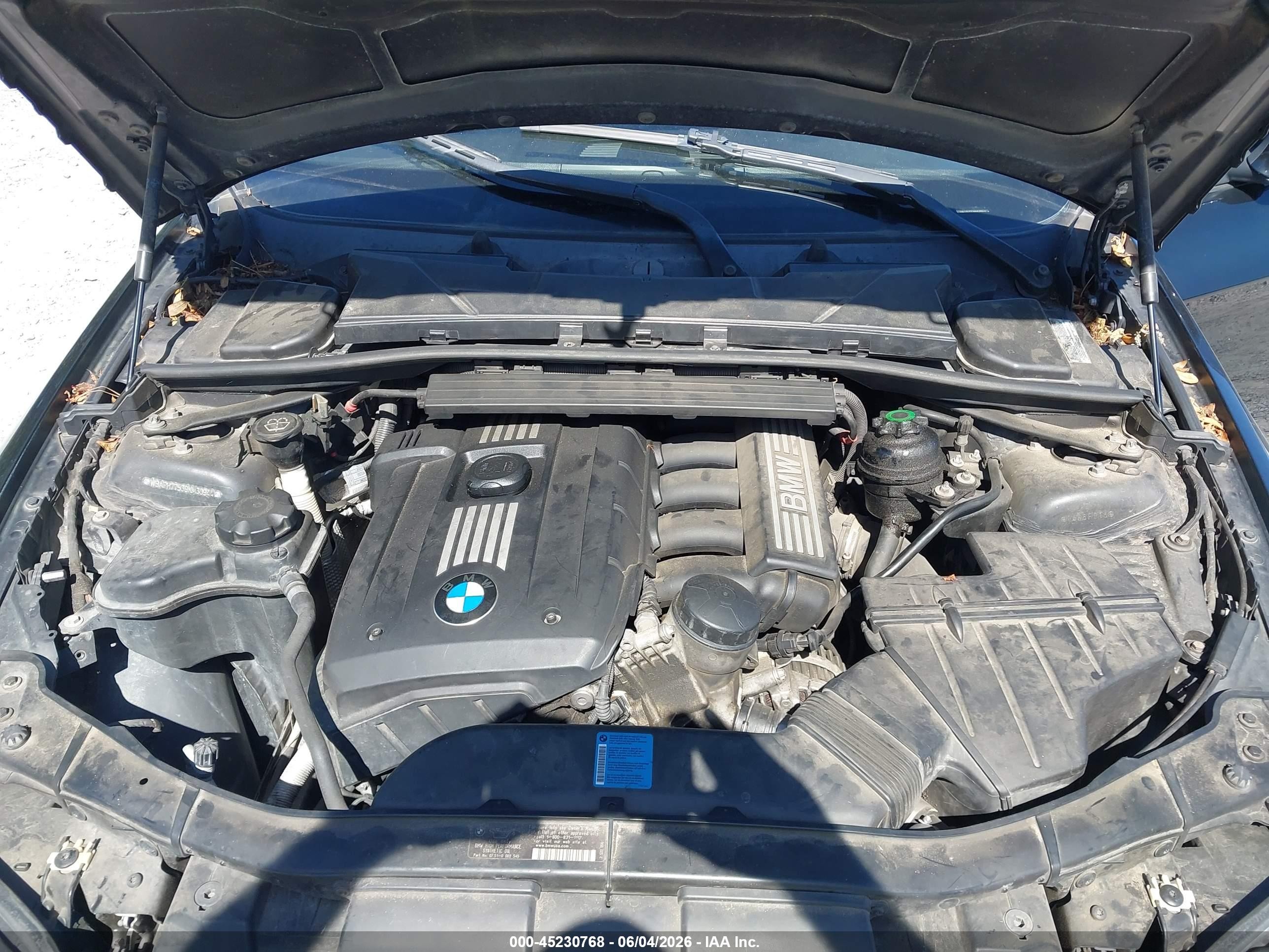 2009 Bmw 328i   Черный vin: WBAPH77539NM30944