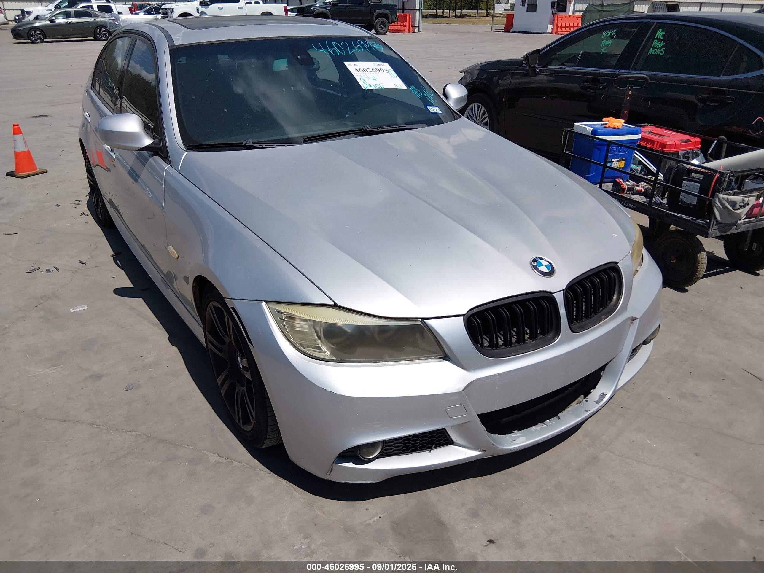 2009 Bmw 328i   Серебряный vin: WBAPH77539NM46142