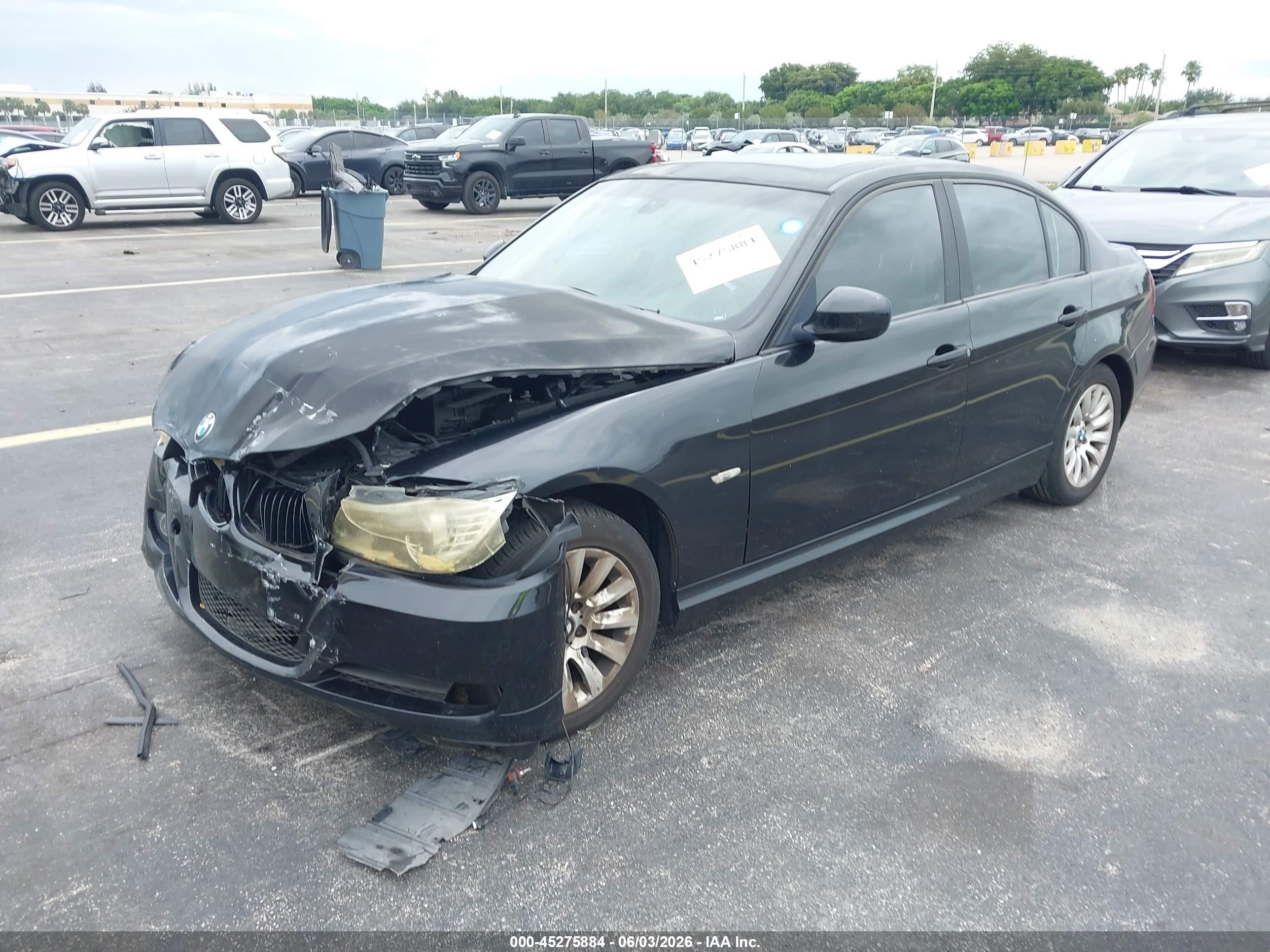 2009 Bmw 328i   Black vin: WBAPH77549NL85447