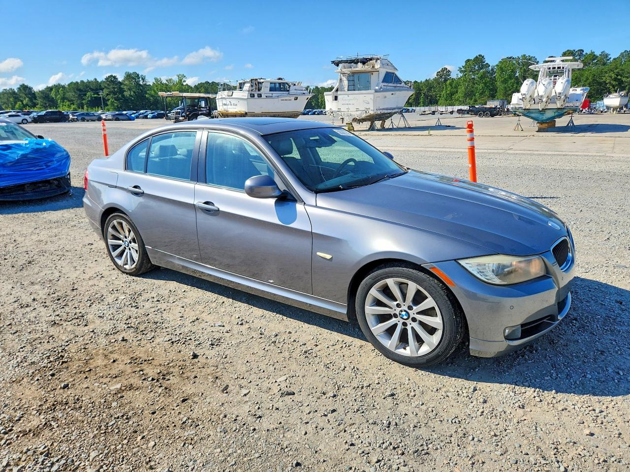 2009 Bmw 328 I Gray vin: WBAPH77549NM46392