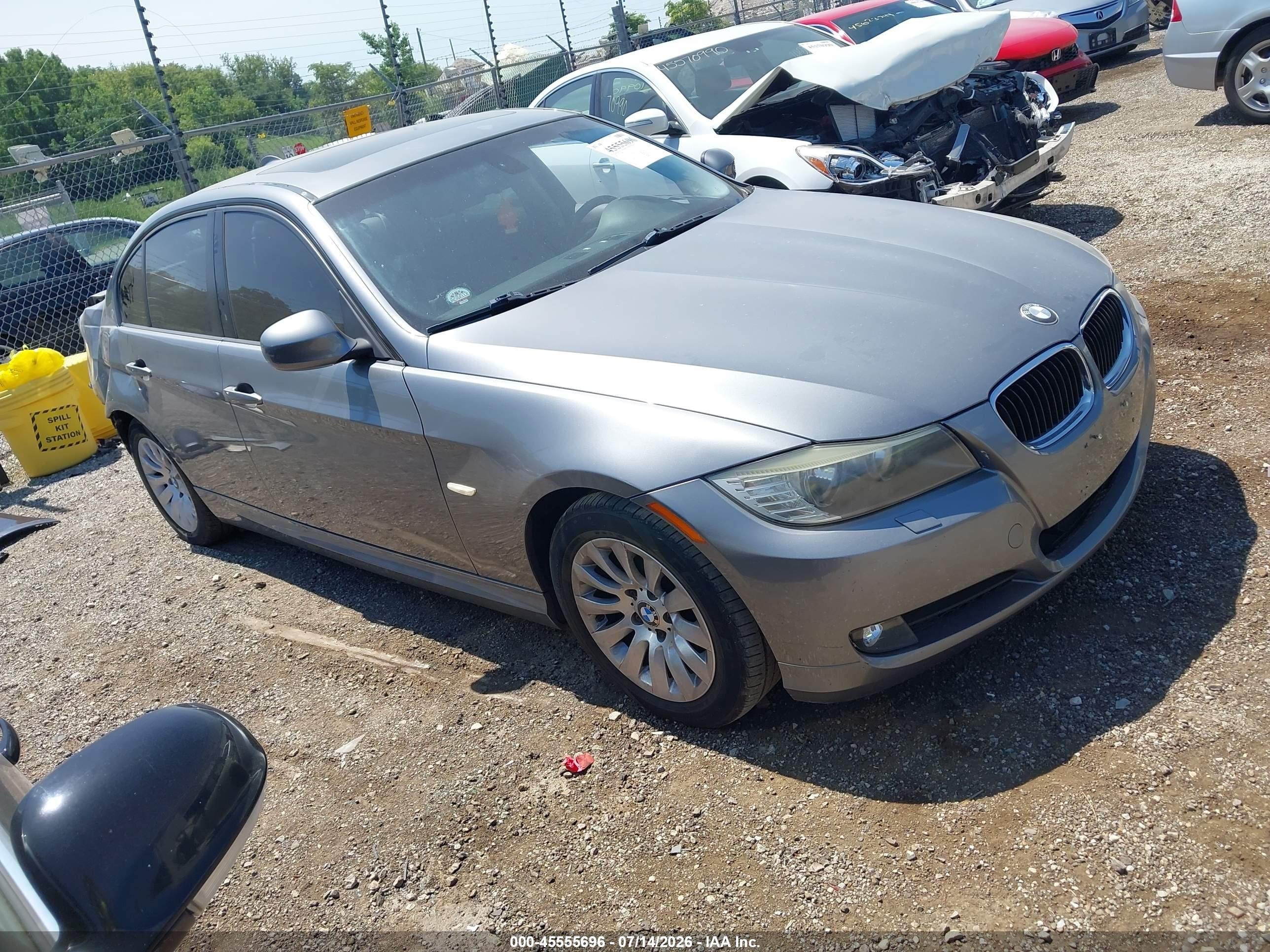 2009 Bmw 328i   Silver vin: WBAPH77569NL83313