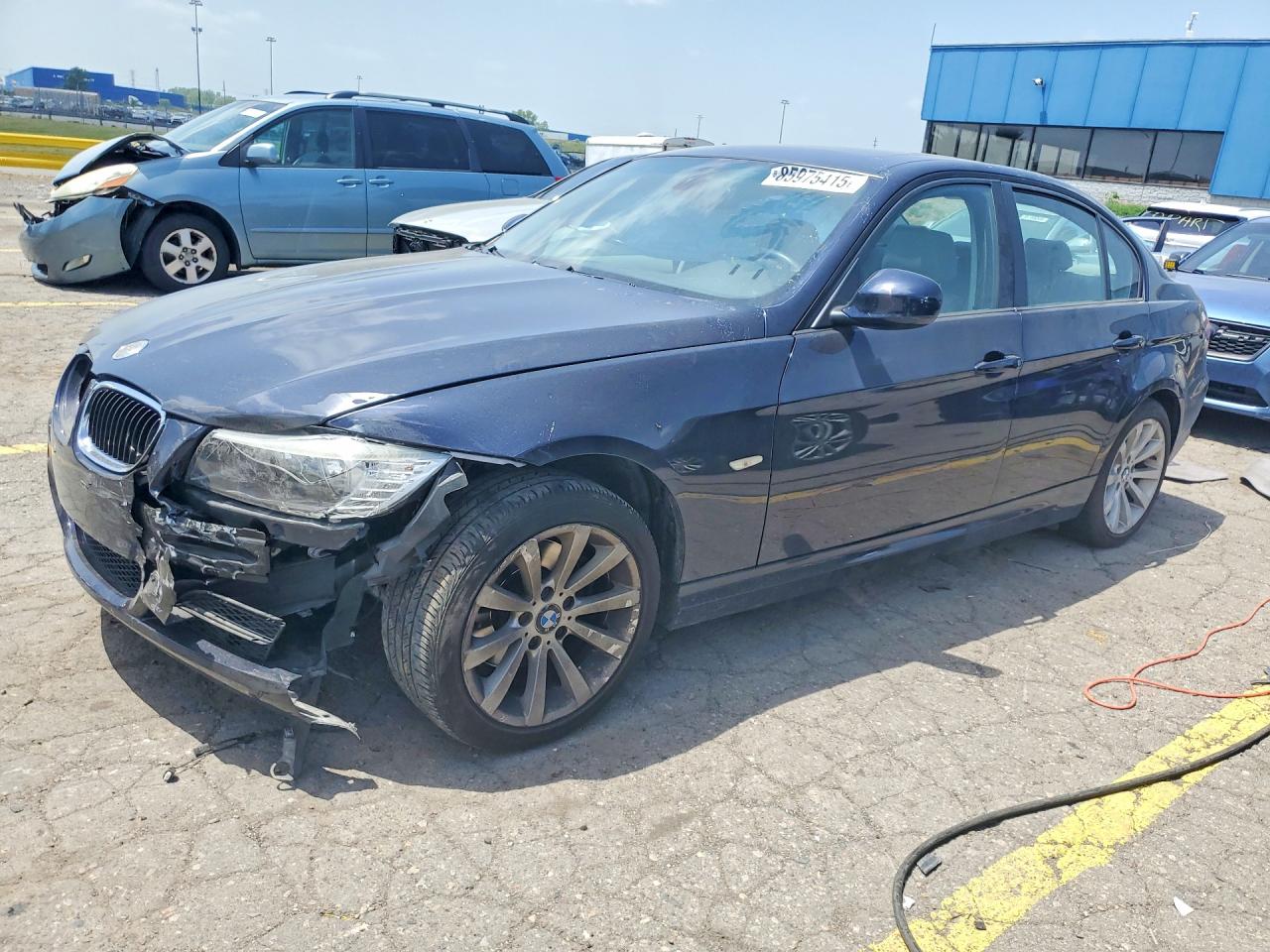 2009 Bmw 328 I Синий vin: WBAPH77569NM30372