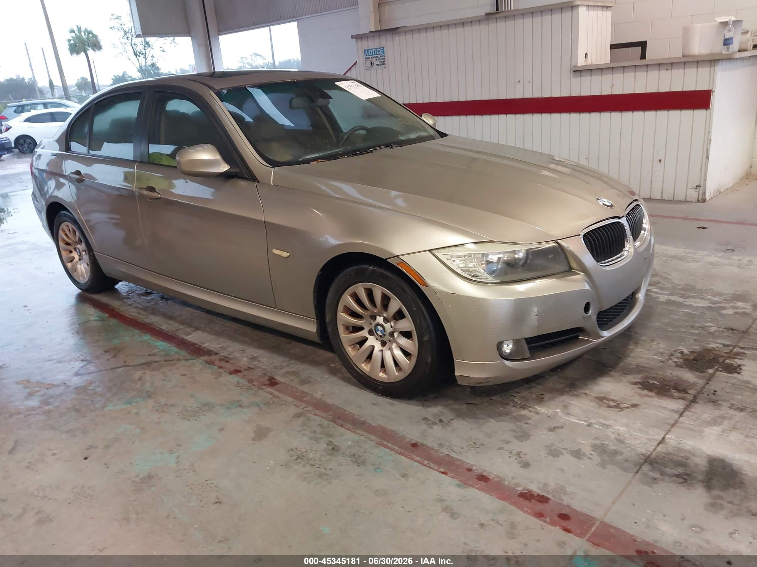 2009 Bmw 328i   Gold vin: WBAPH77579NL82154