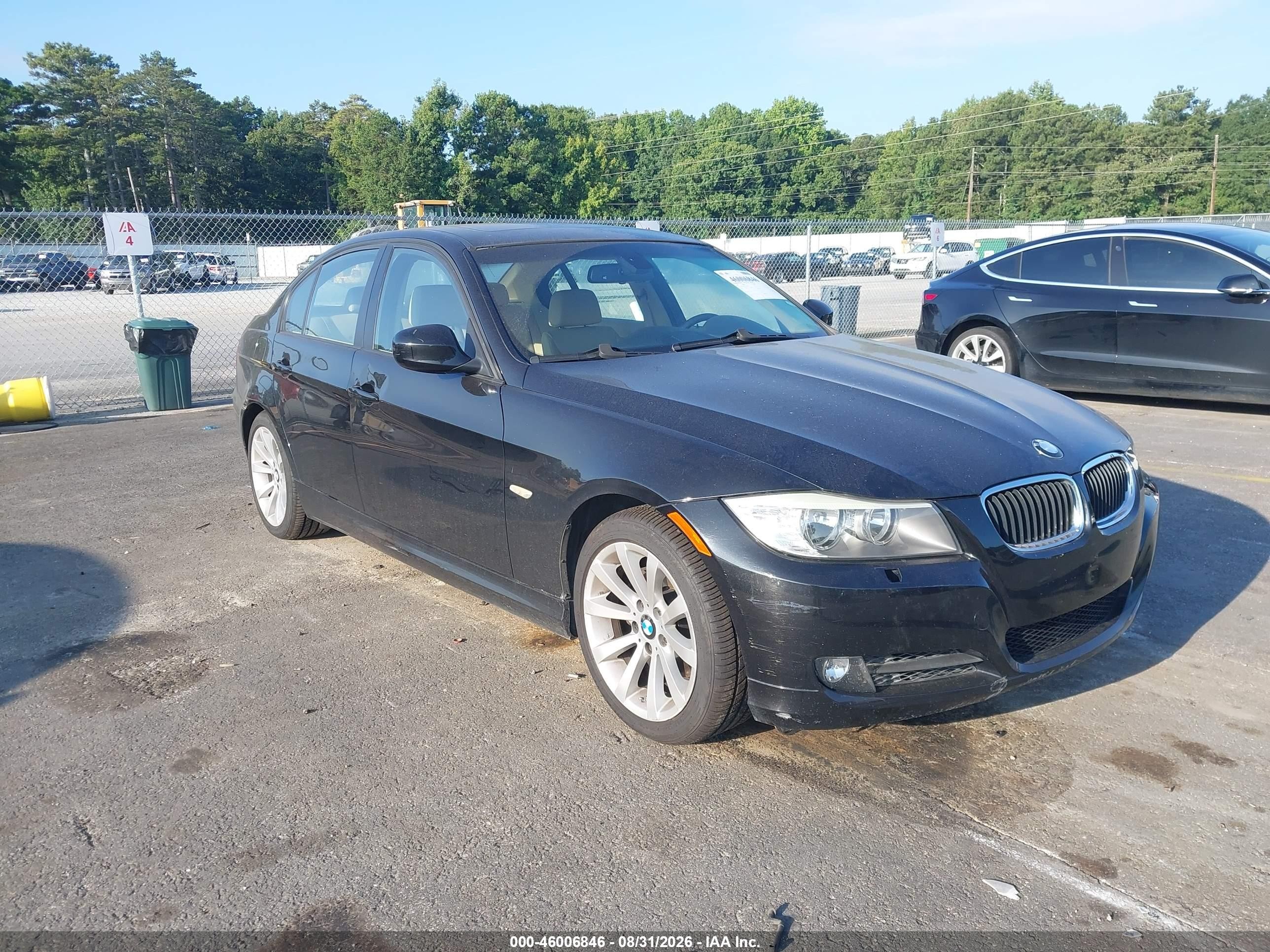 2009 Bmw 328i   Черный vin: WBAPH77579NL85443