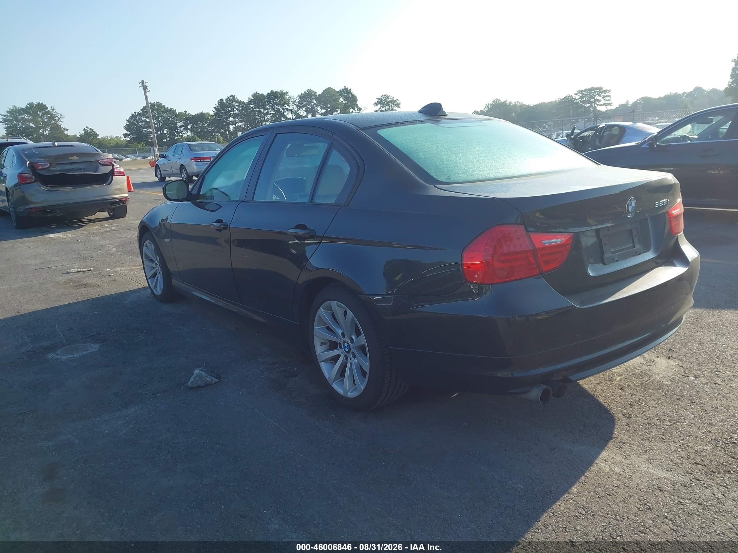 2009 Bmw 328i   Черный vin: WBAPH77579NL85443