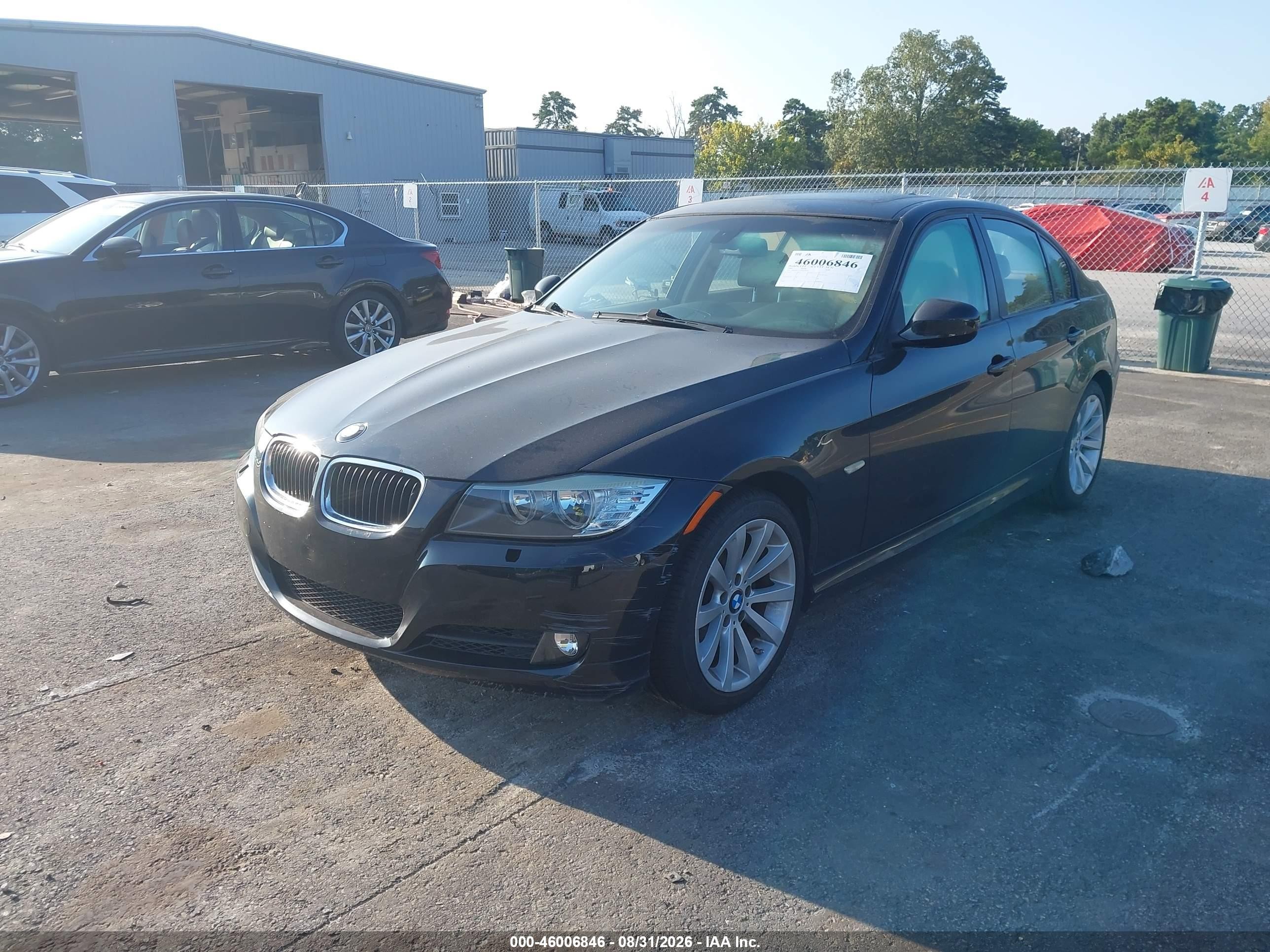 2009 Bmw 328i   Черный vin: WBAPH77579NL85443