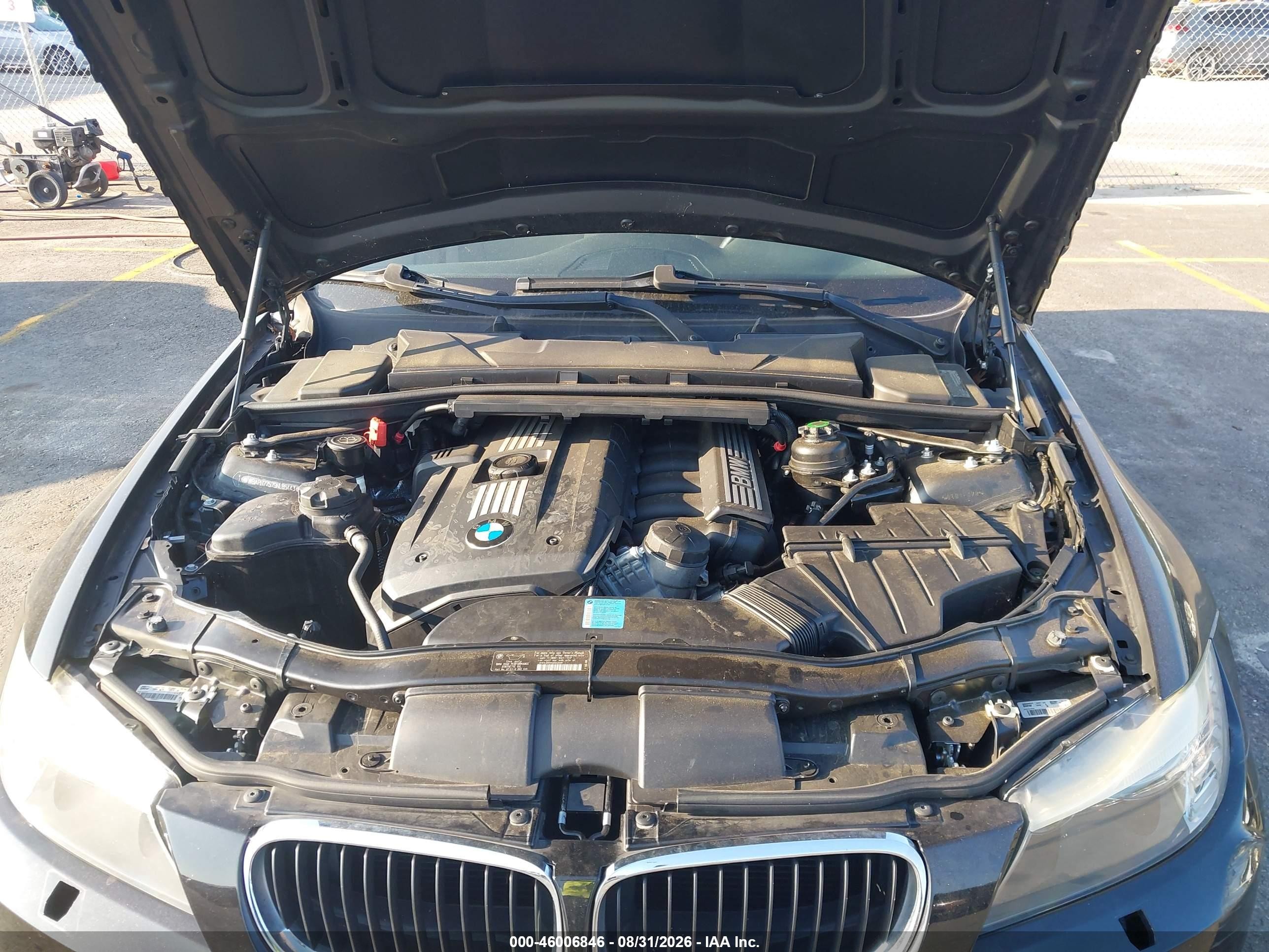 2009 Bmw 328i   Черный vin: WBAPH77579NL85443