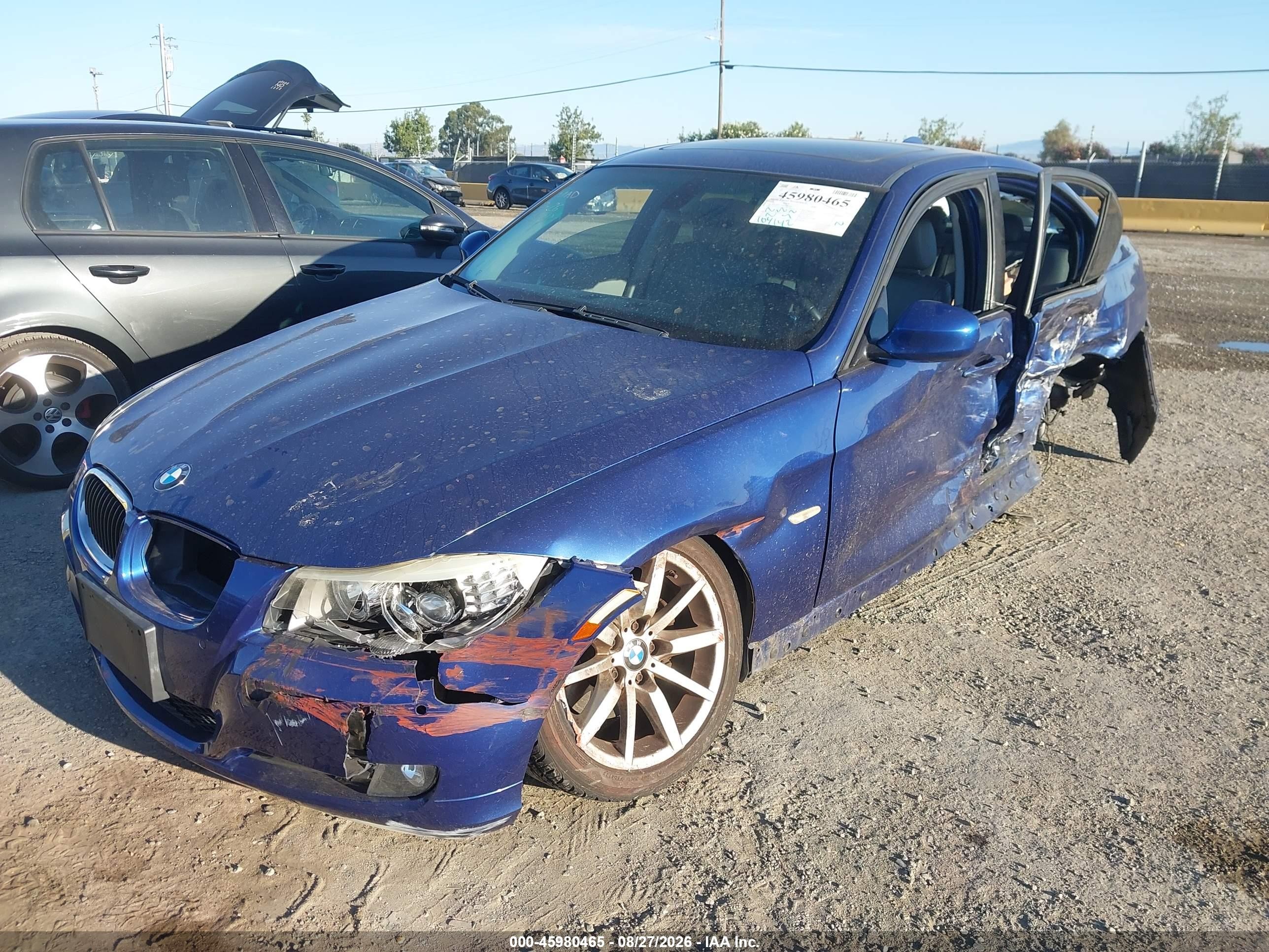 2009 Bmw 328i   Blue vin: WBAPH77599NM46839