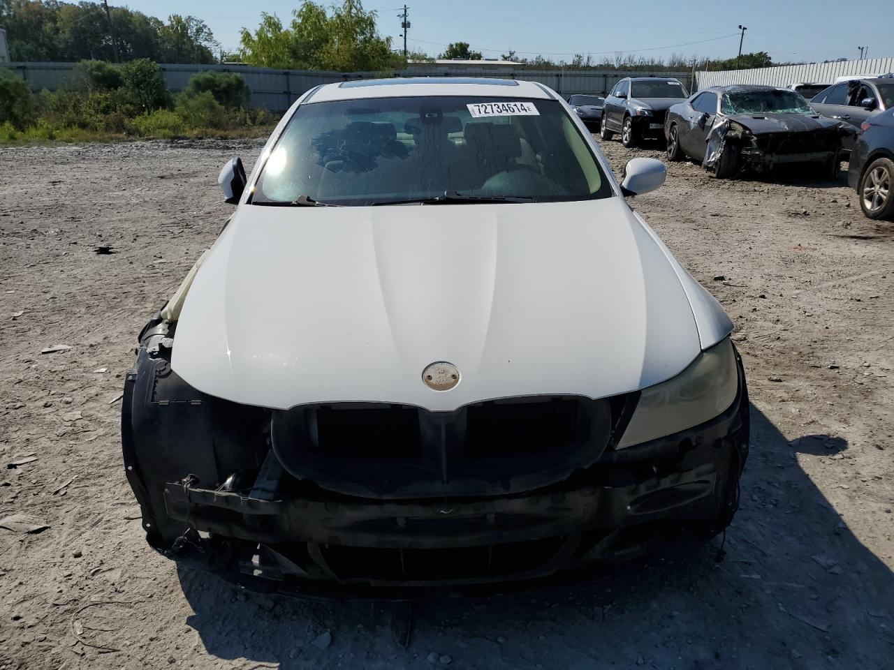 2009 Bmw 328 I White vin: WBAPH77599NM47120