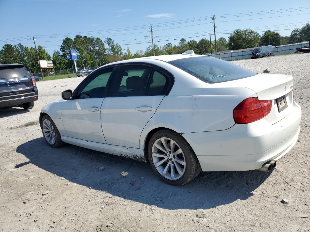 2009 Bmw 328 I White vin: WBAPH77599NM47120