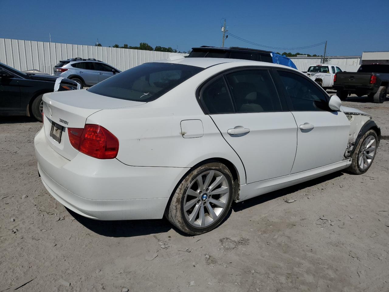 2009 Bmw 328 I White vin: WBAPH77599NM47120