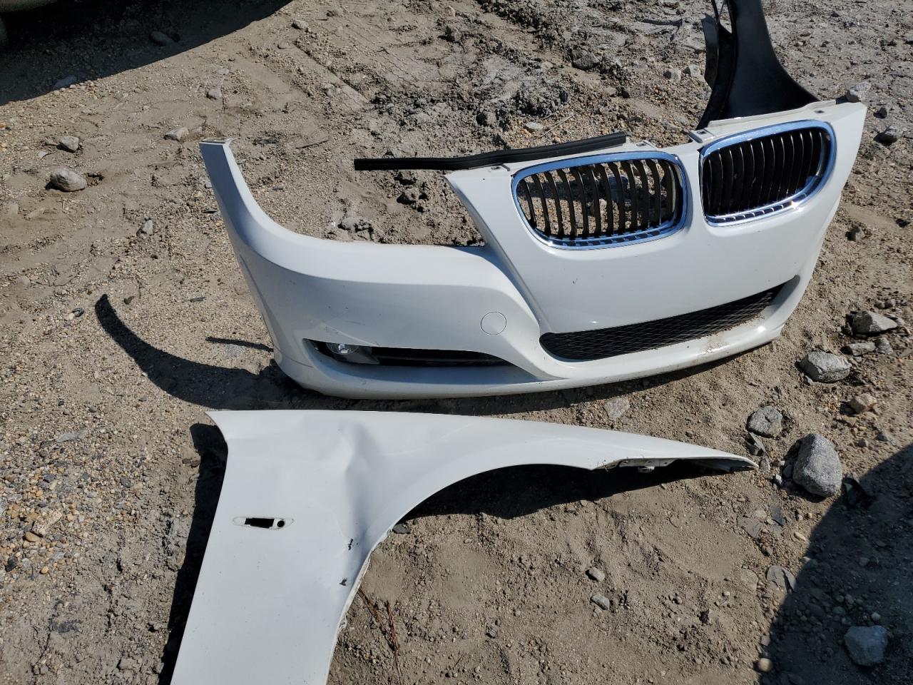 2009 Bmw 328 I White vin: WBAPH77599NM47120