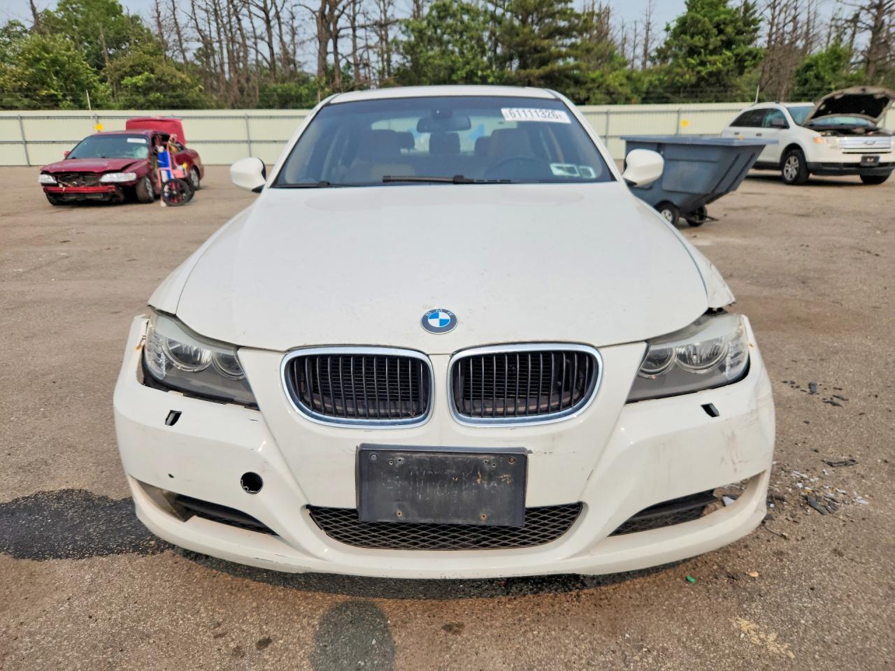 2009 Bmw 328 I White vin: WBAPH775X9NL82875