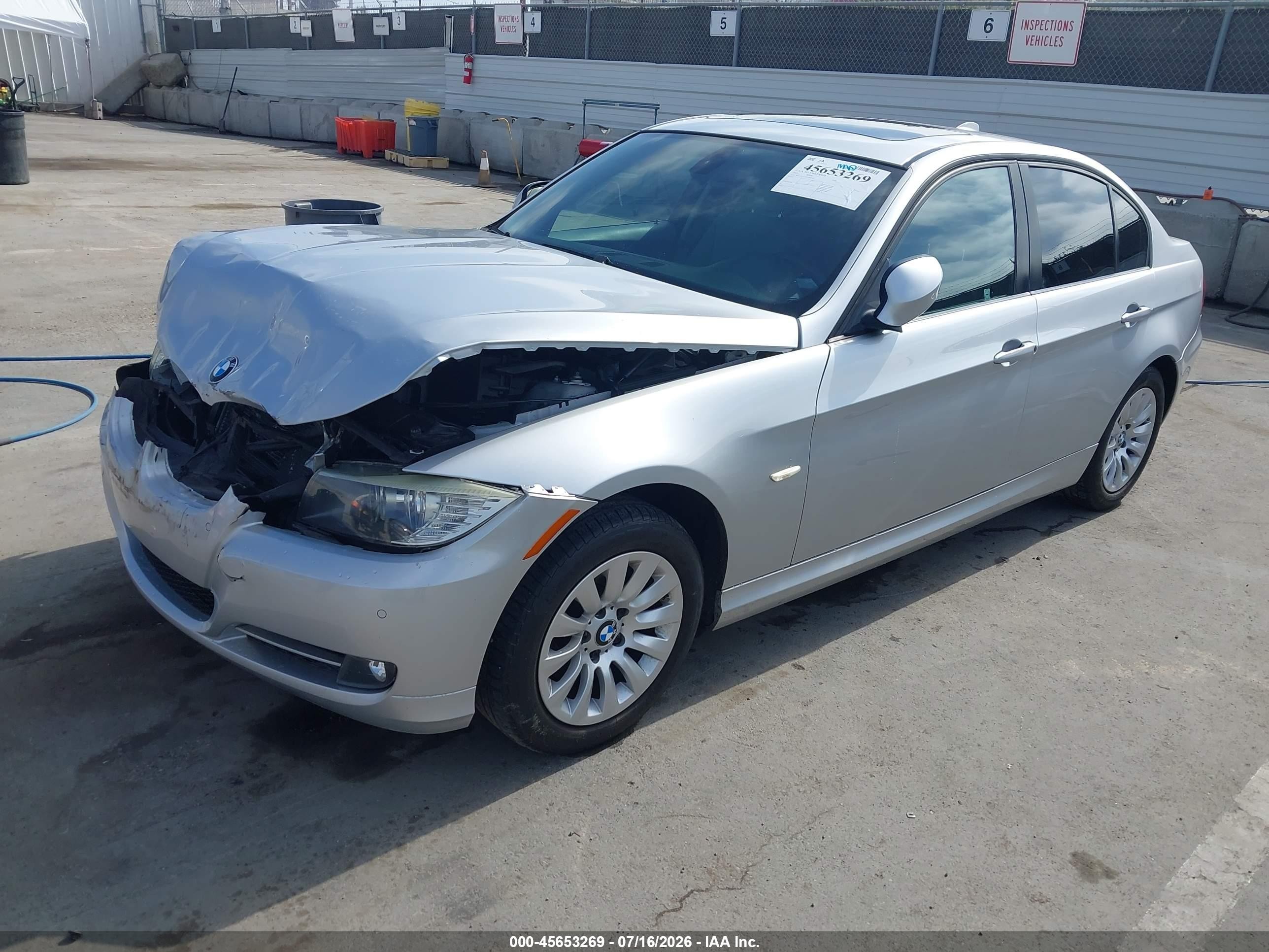 2009 Bmw 328i   Silver vin: WBAPH775X9NM47742