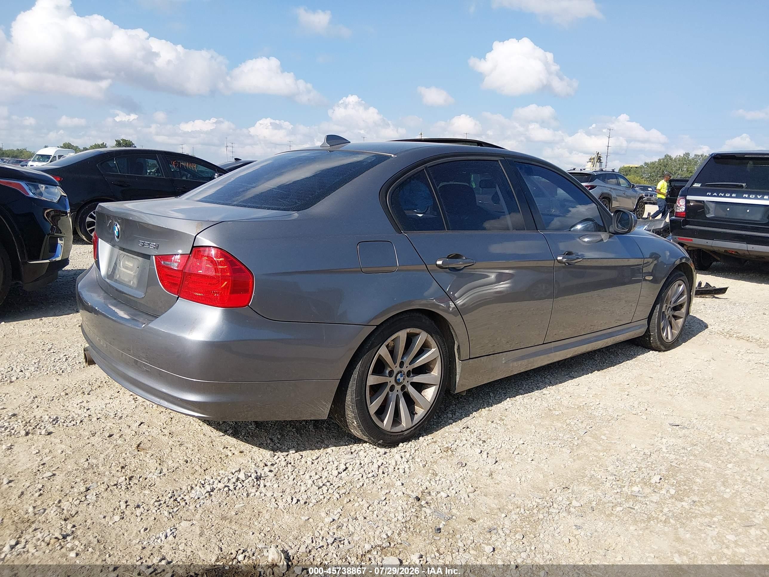 2011 Bmw 328i Gray vin: WBAPH7C51BE676466