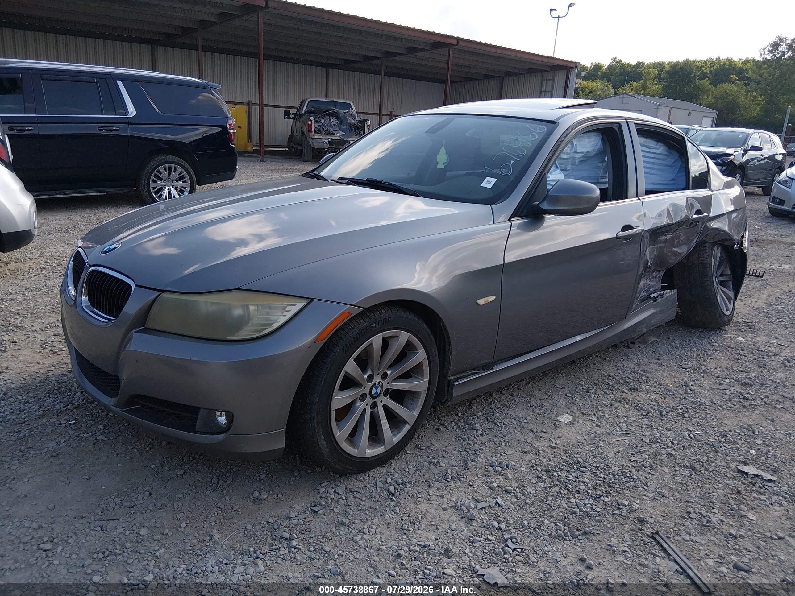 2011 Bmw 328i Gray vin: WBAPH7C51BE676466