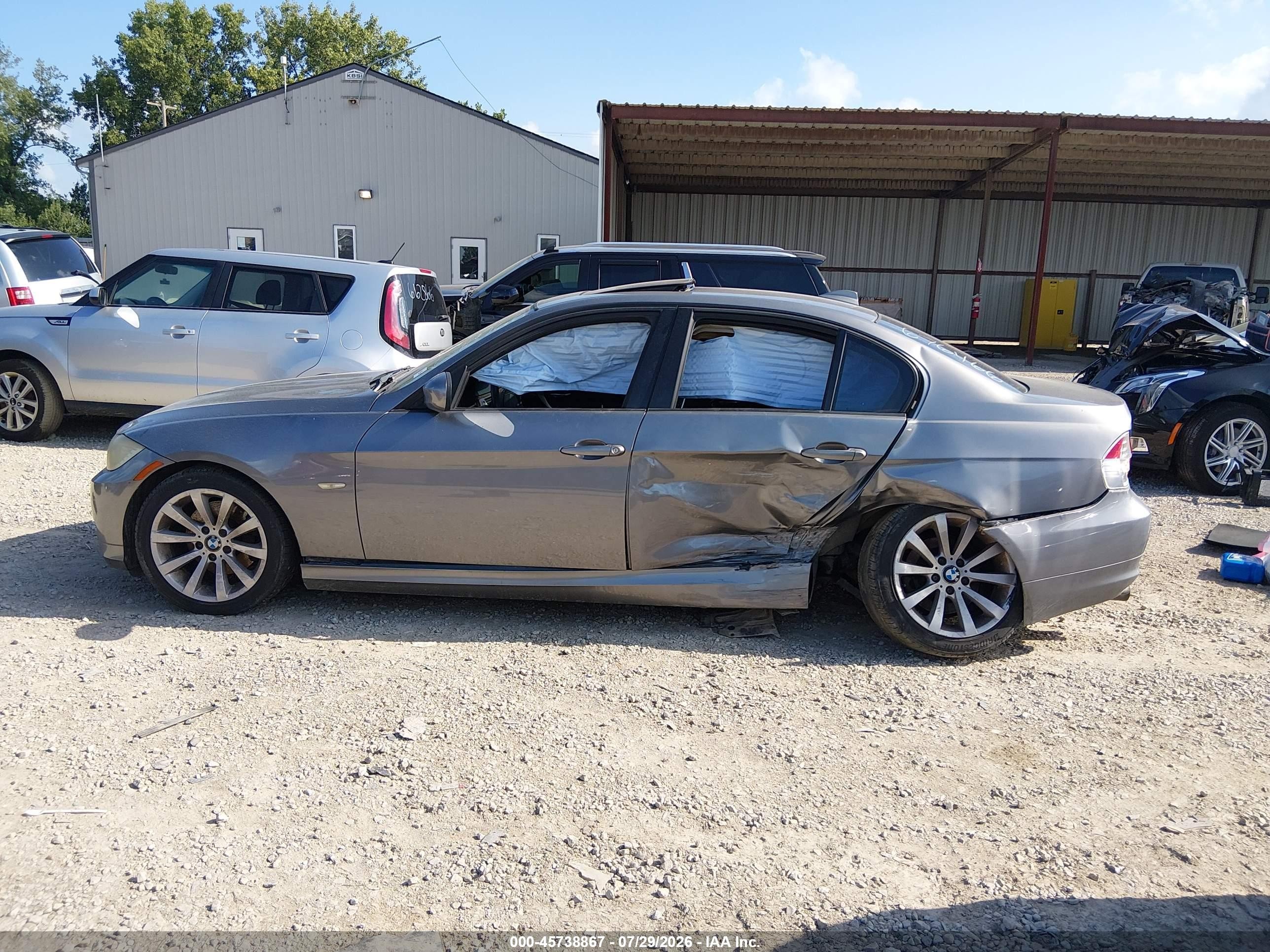 2011 Bmw 328i Gray vin: WBAPH7C51BE676466