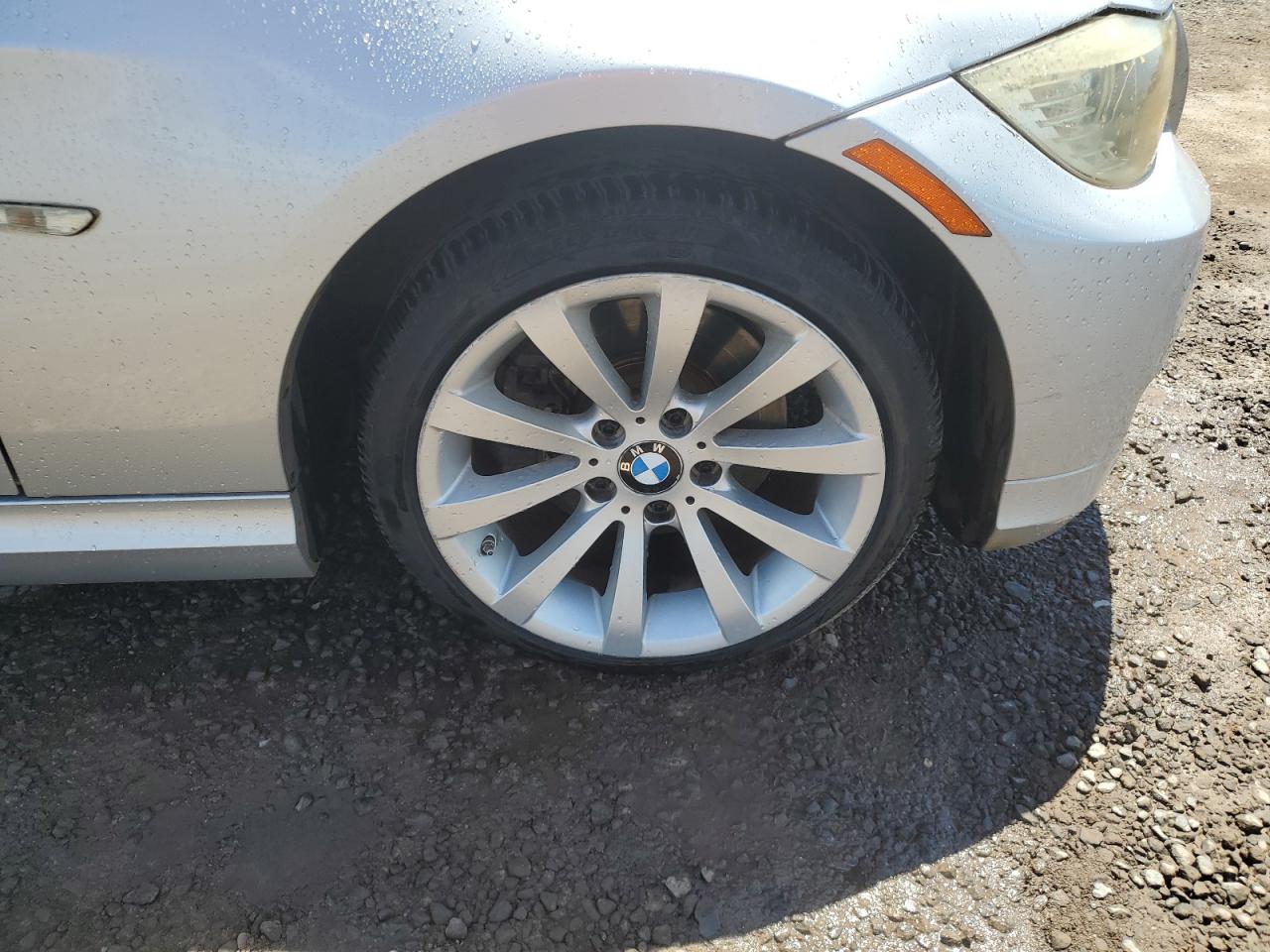 2011 Bmw 328 I Silver vin: WBAPH7C51BE852223 Damage: Right Front Wheel, Curb Rash, > 12 Inches