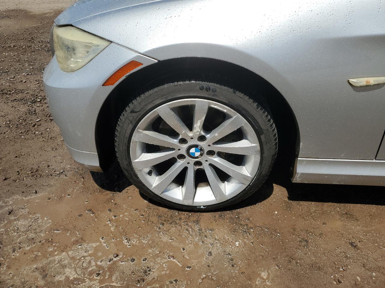 2011 Bmw 328 I Silver vin: WBAPH7C51BE852223 Damage: Left Front Wheel, Curb Rash, 6 To 7 Inches