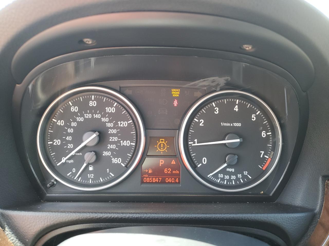 2011 Bmw 328 I Silver vin: WBAPH7C51BE852223 Damage: Warning Light - Engine, On, Unacceptable