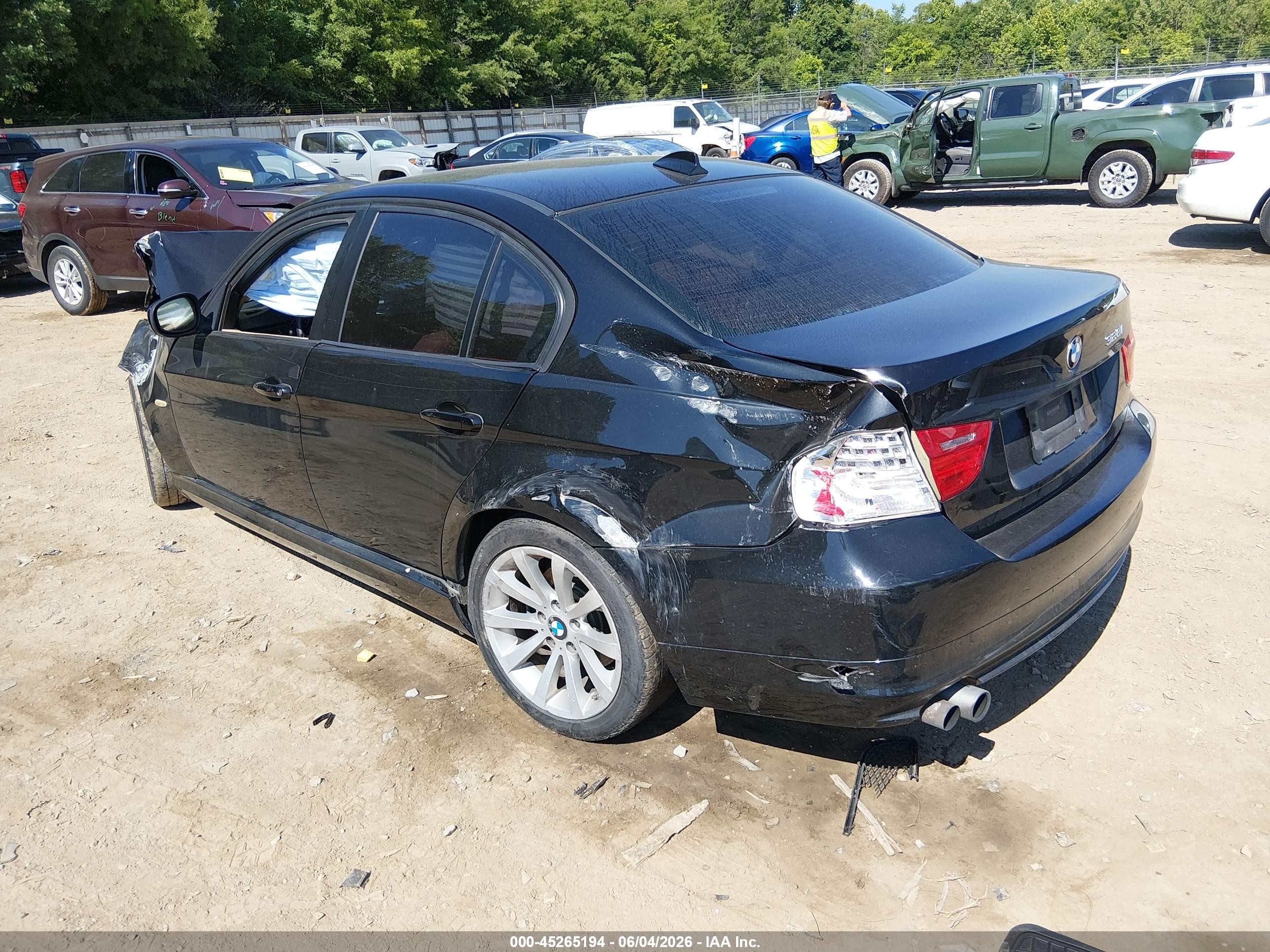 2011 Bmw 328i Black vin: WBAPH7C52BA802194